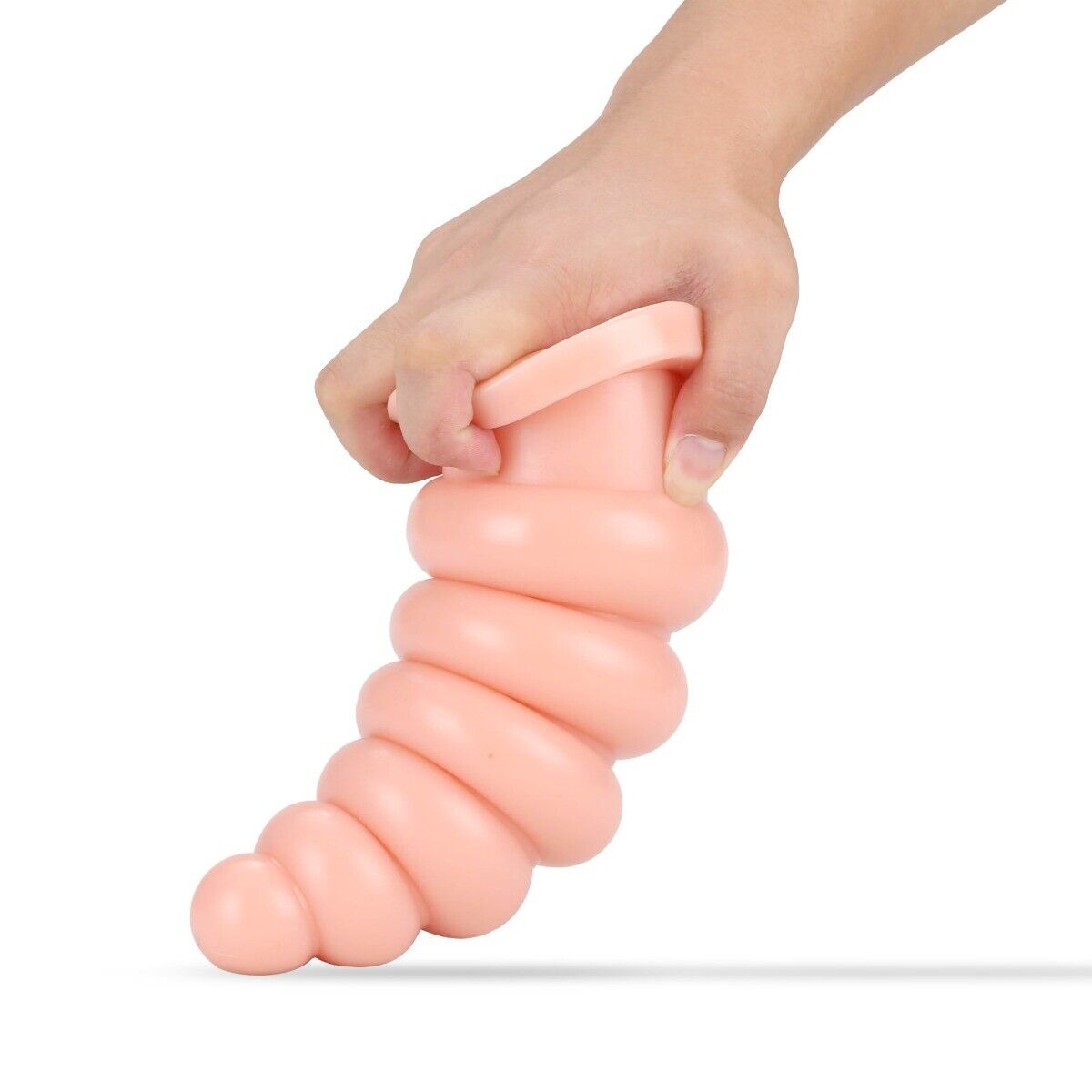 Soft Ribbed Huge Extra Large XL Thick Anal Stretcher Butt Plug Dildo Sex Toys