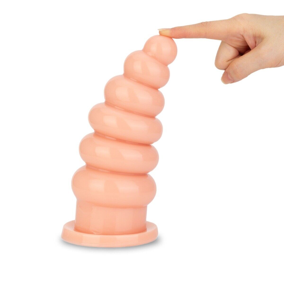 Soft Ribbed Huge Extra Large XL Thick Anal Stretcher Butt Plug Dildo Sex Toys