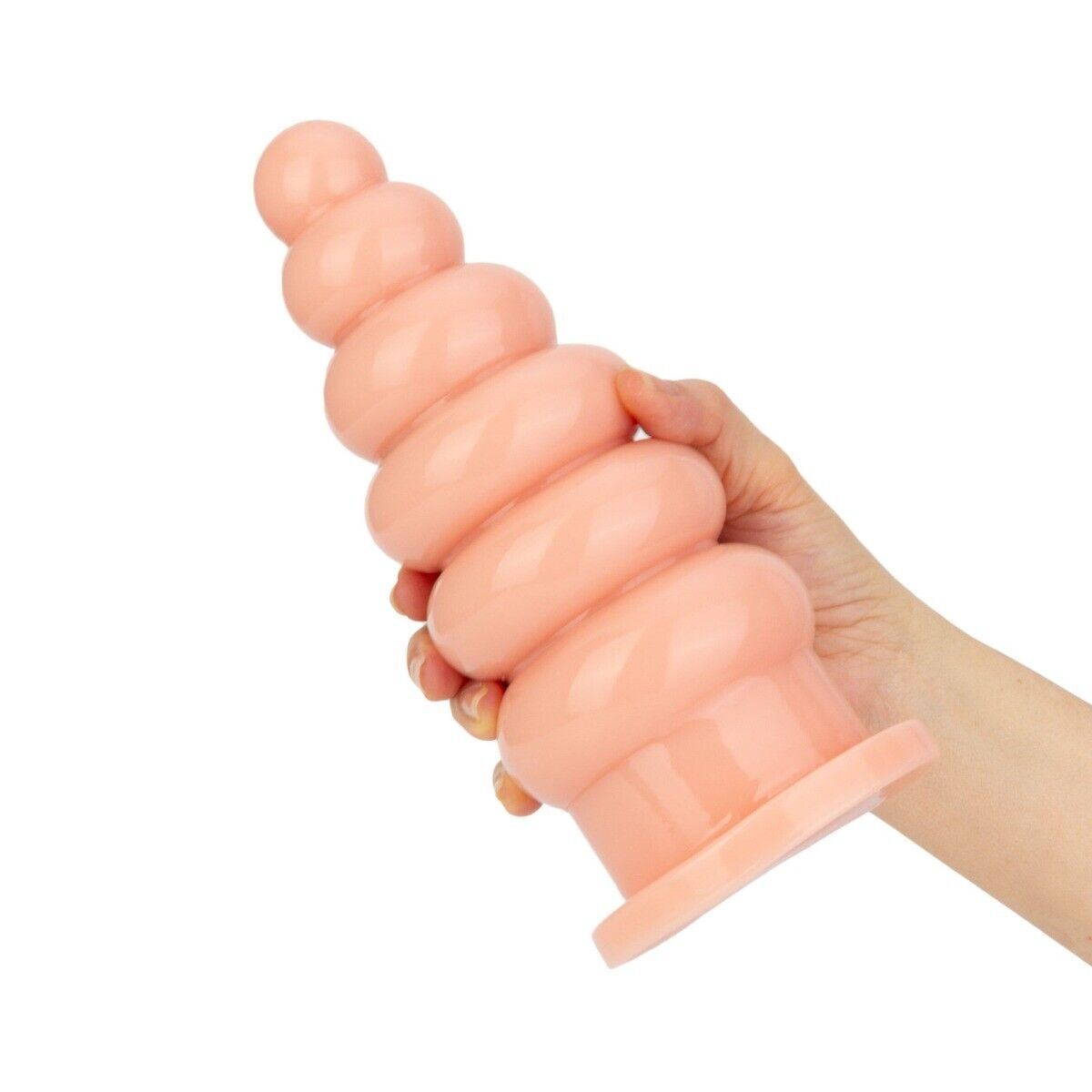 Soft Ribbed Huge Extra Large XL Thick Anal Stretcher Butt Plug Dildo Sex Toys