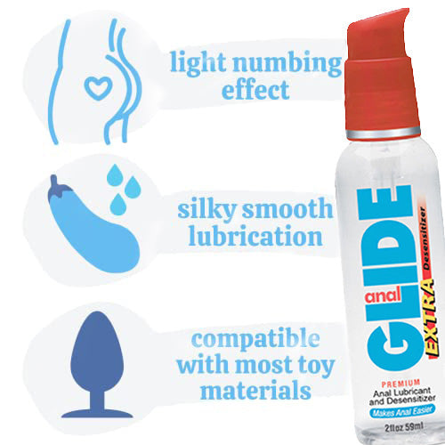 Anal Glide Extra Desensitizer Desensitizing Personal Anal Lube Lubricant