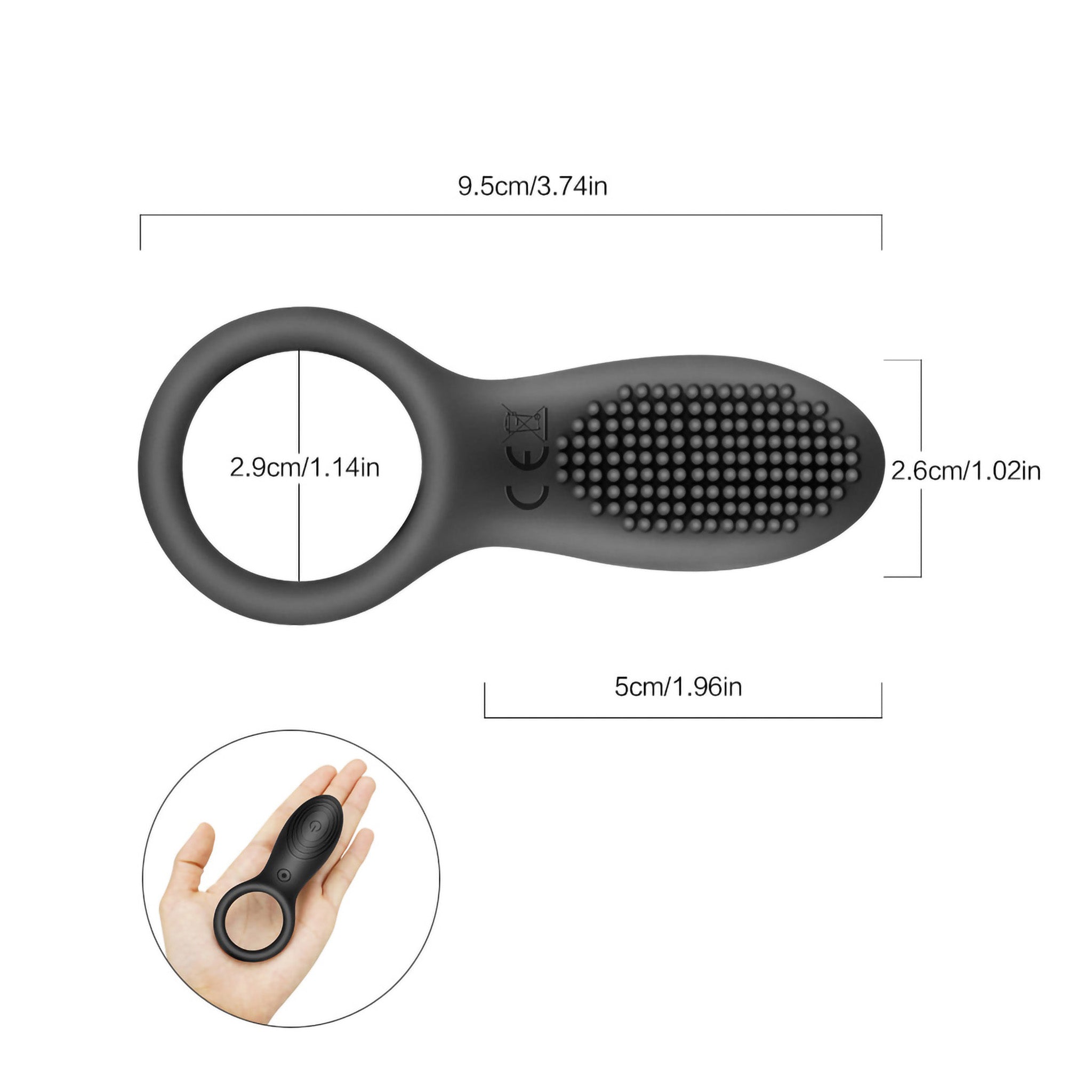 Wireless Remote Control Vibrating Penis Cock Ring Sex-toys for Men Couples