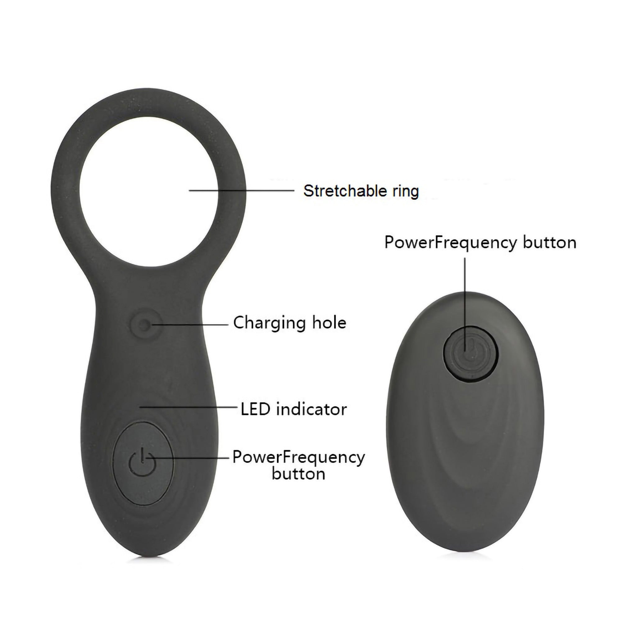 Wireless Remote Control Vibrating Penis Cock Ring Sex-toys for Men Couples