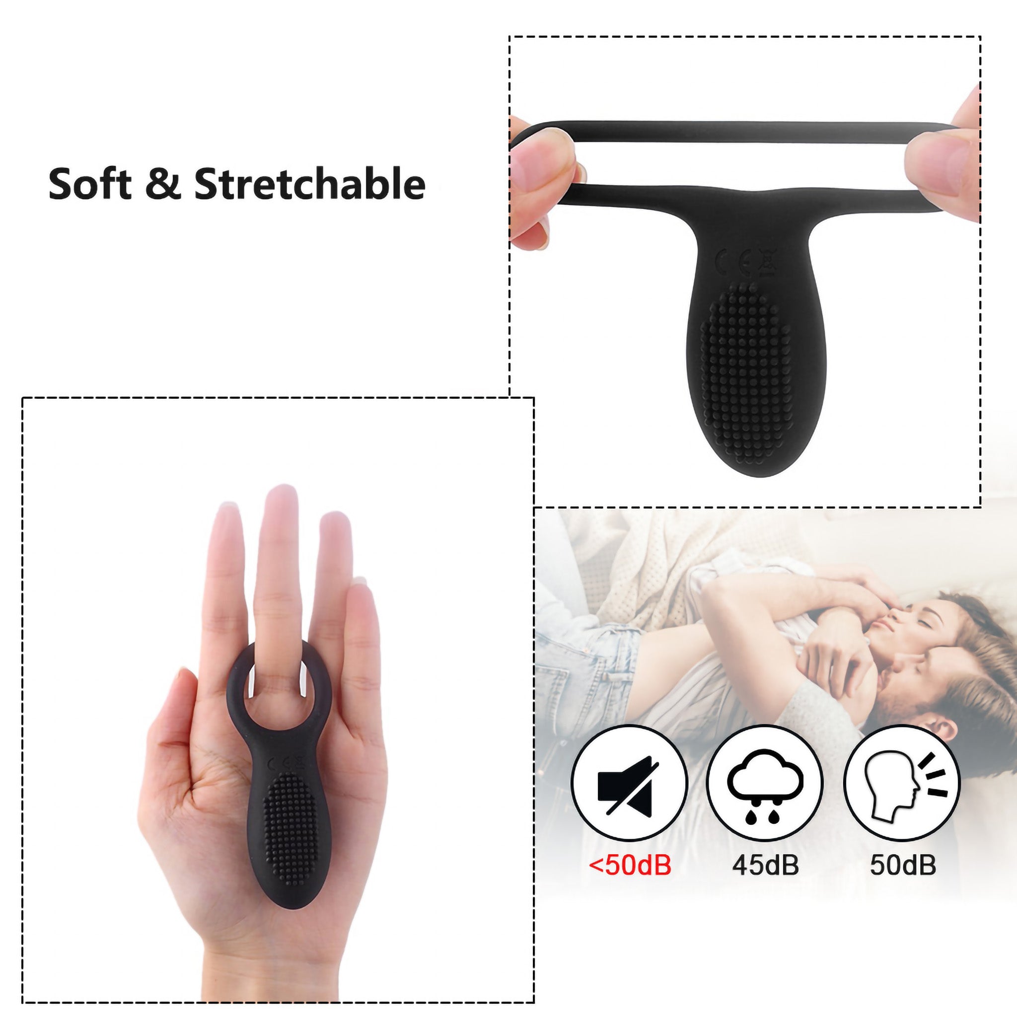 Wireless Remote Control Vibrating Penis Cock Ring Sex-toys for Men Couples