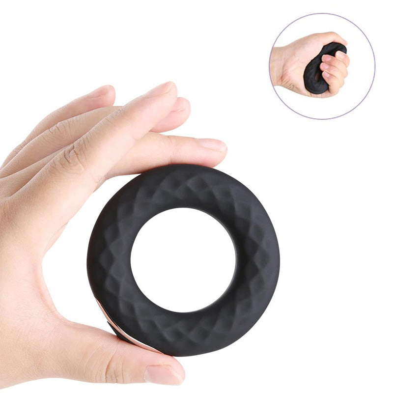 Wireless Remote Control Vibrating Donut Penis Cock Ring Male Enhancer Sex Toys