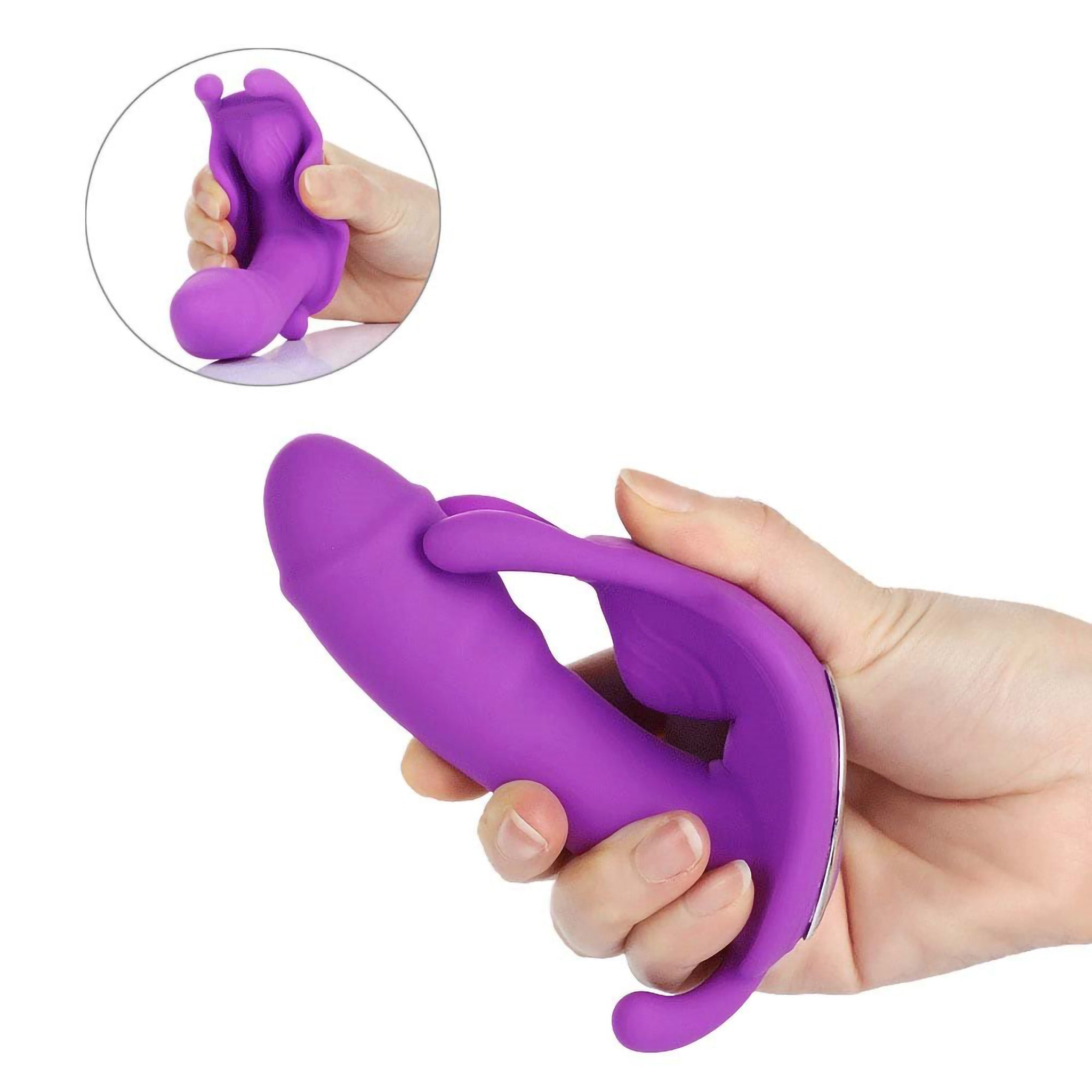 Wearable Wireless Remote Control G-spot Clit Vibrator Strap-on Vibrating Panties