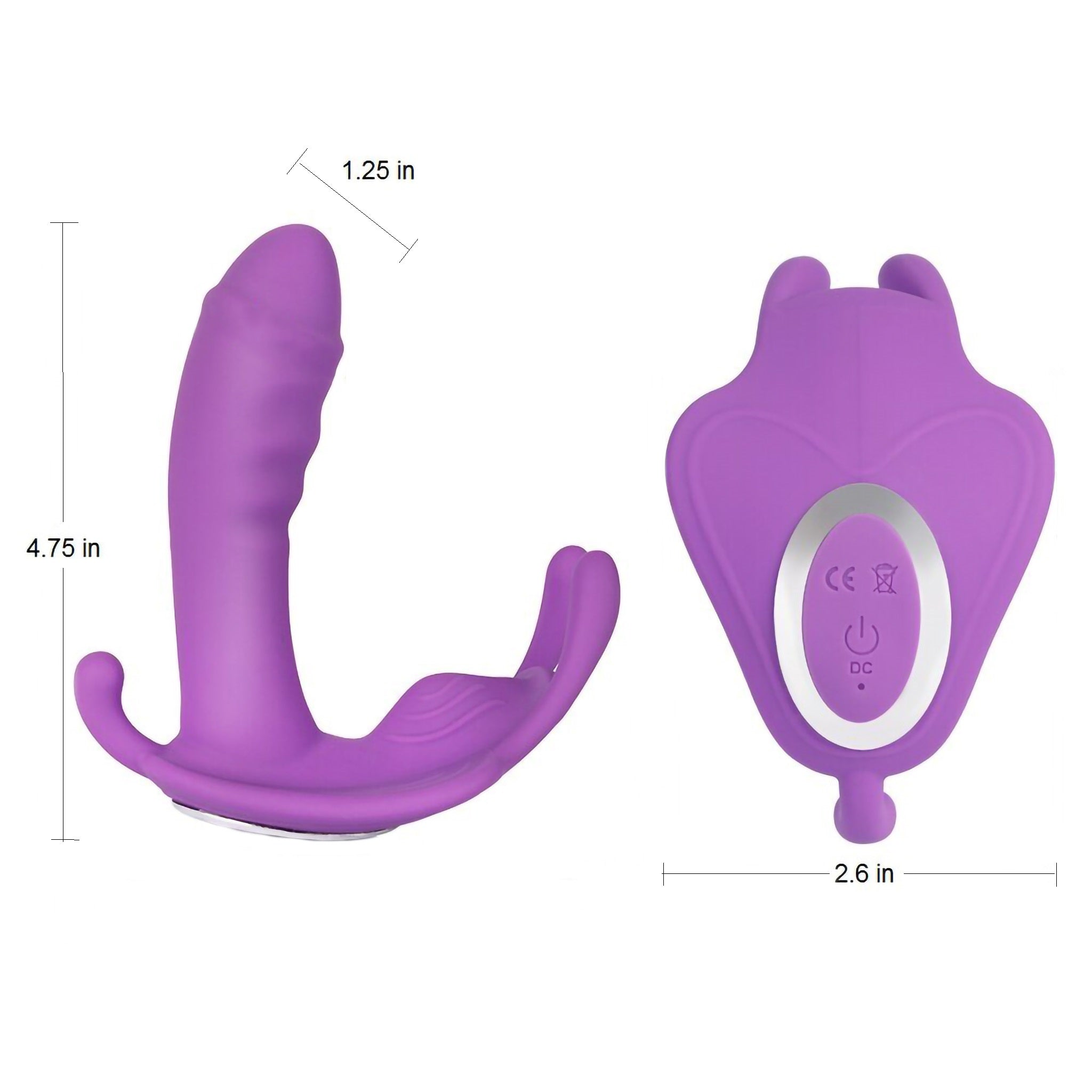 Wearable Wireless Remote Control G-spot Clit Vibrator Strap-on Vibrating Panties