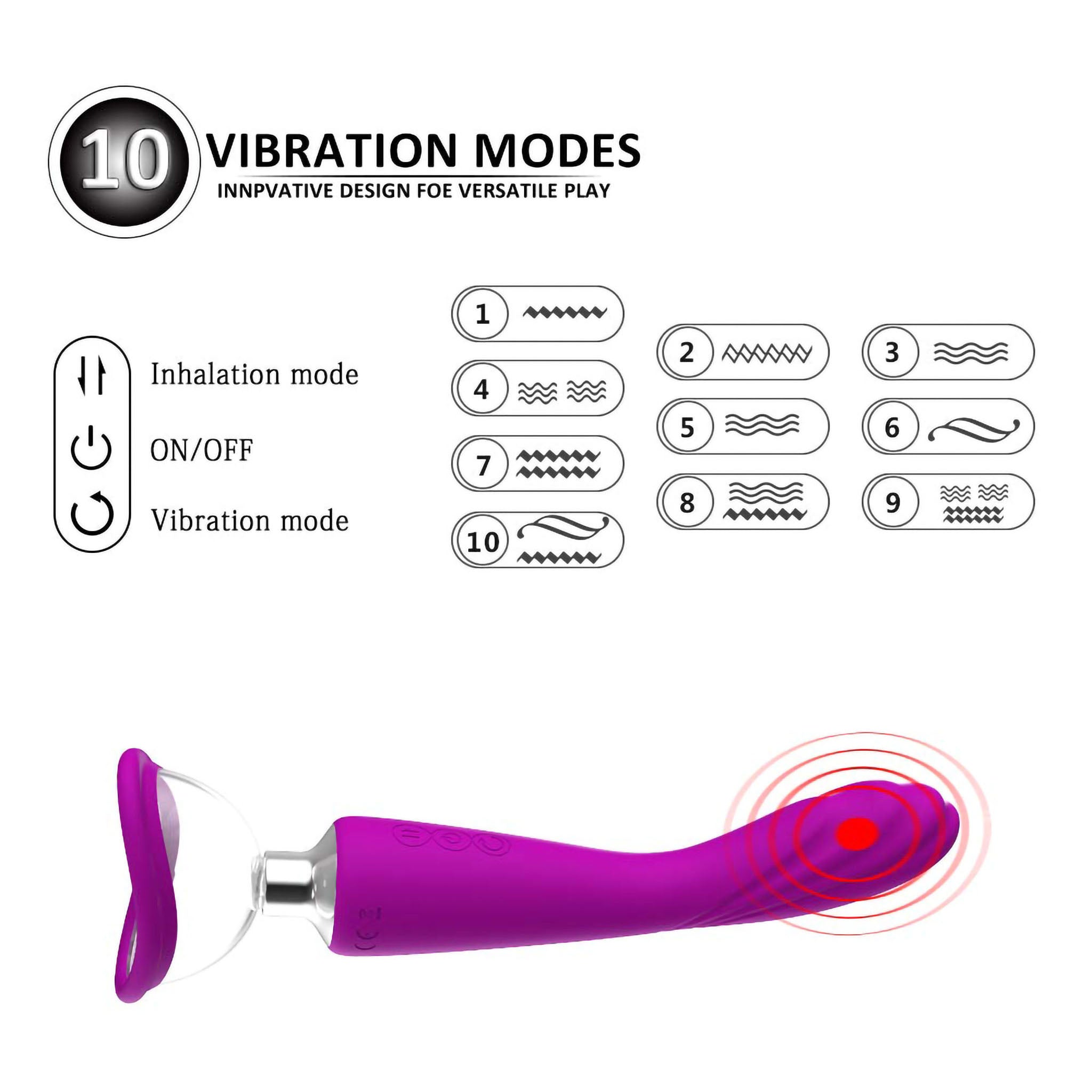 Automatic Power Suction Vaginal Pussy Pump G-spot Vibrator Sex-toys for Women