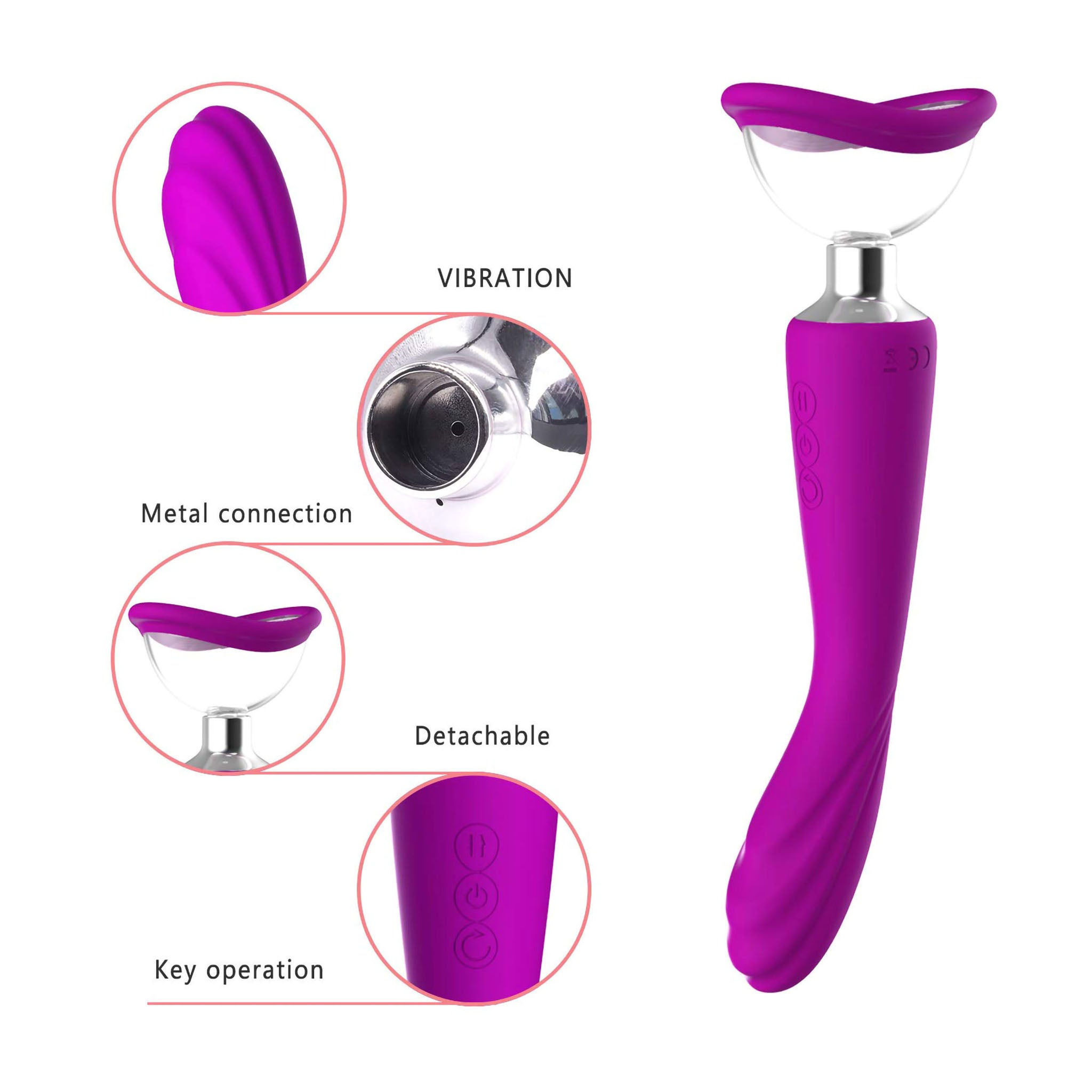 Automatic Power Suction Vaginal Pussy Pump G-spot Vibrator Sex-toys for Women