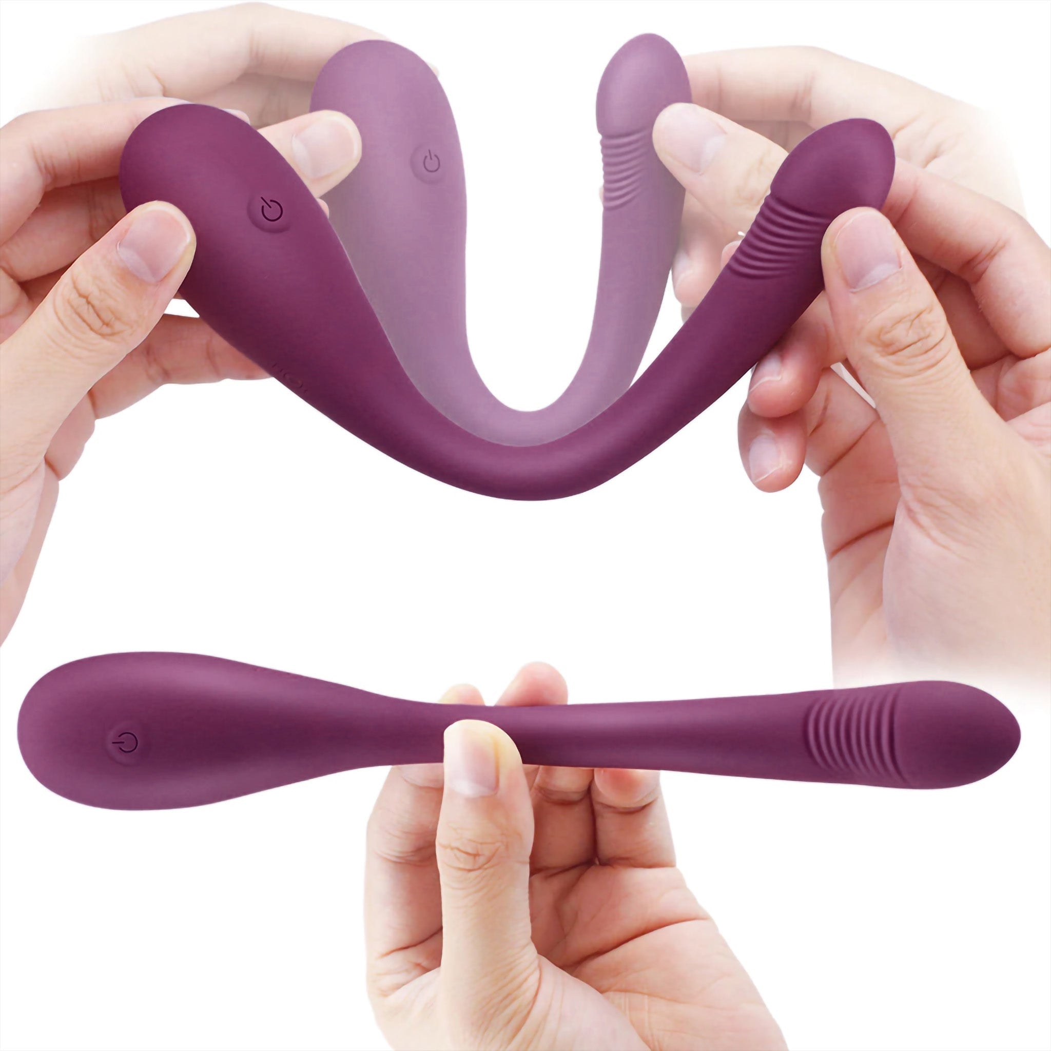 Wireless Remote Control Posable Clit G-spot Vibrator Wearable Sex Toy for Couple