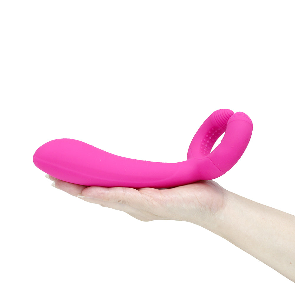 Dual End Anal G-spot Clit Vibrator Stimulator Penis Massager Couple Sex Toys