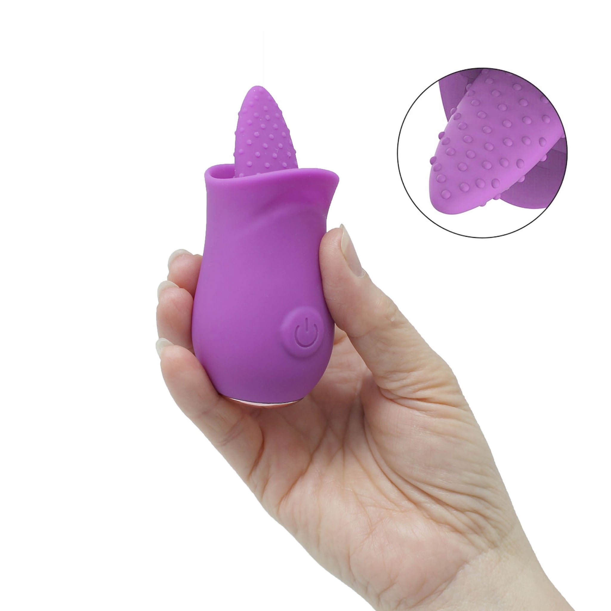 Nipple Clitoral Licking Tongue Vibrator Stimulator Oral Sex Toy for Women Couple