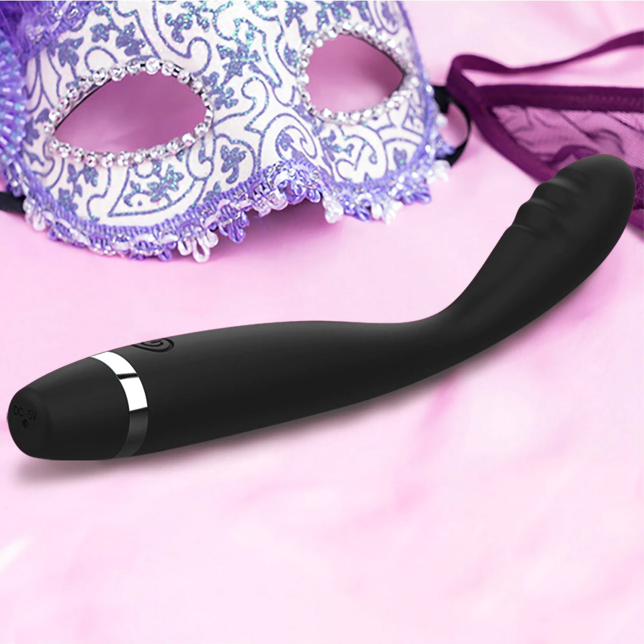 Slim Bendable Clitoral G Spot Vibrator Massager Wand Beginner Sex Toys for Women