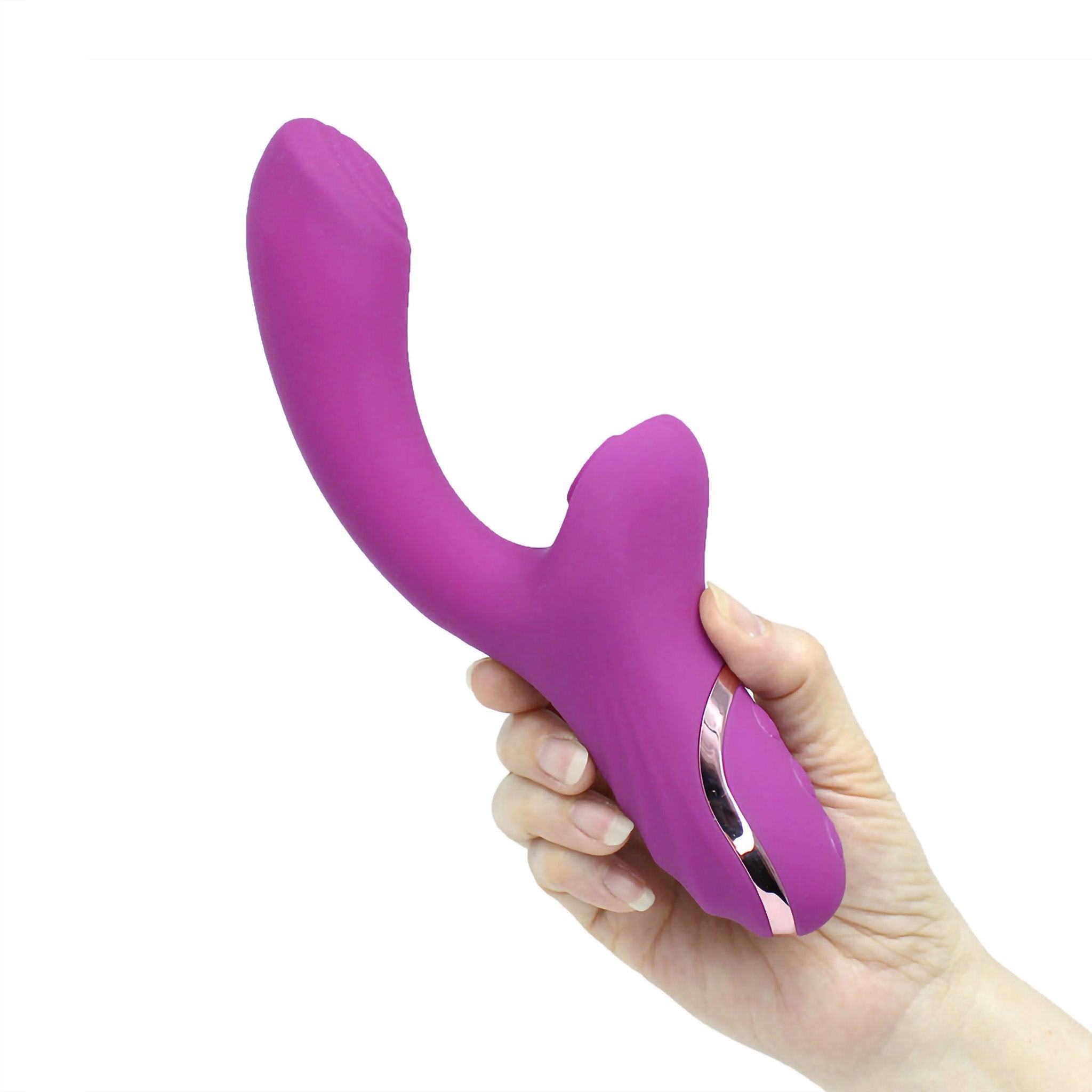 Sucking Vibrating Clitoral G-spot Dual Vibrator Massager Stimulator Sex Toys