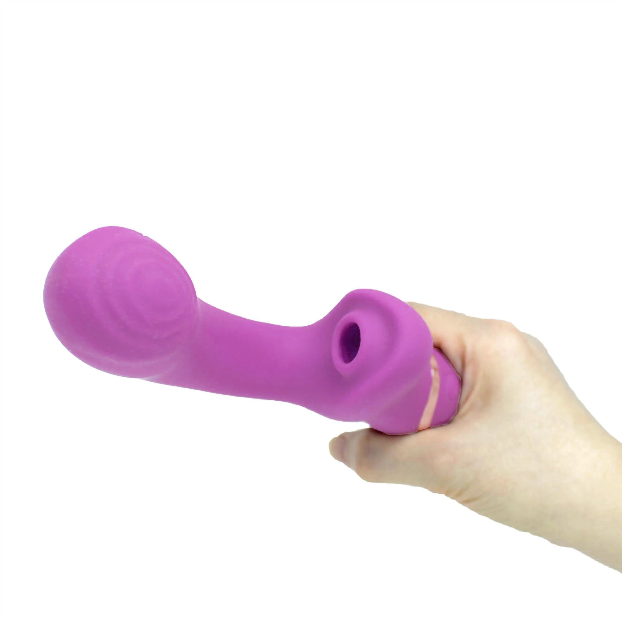 Sucking Vibrating Clitoral G-spot Dual Vibrator Massager Stimulator Sex Toys