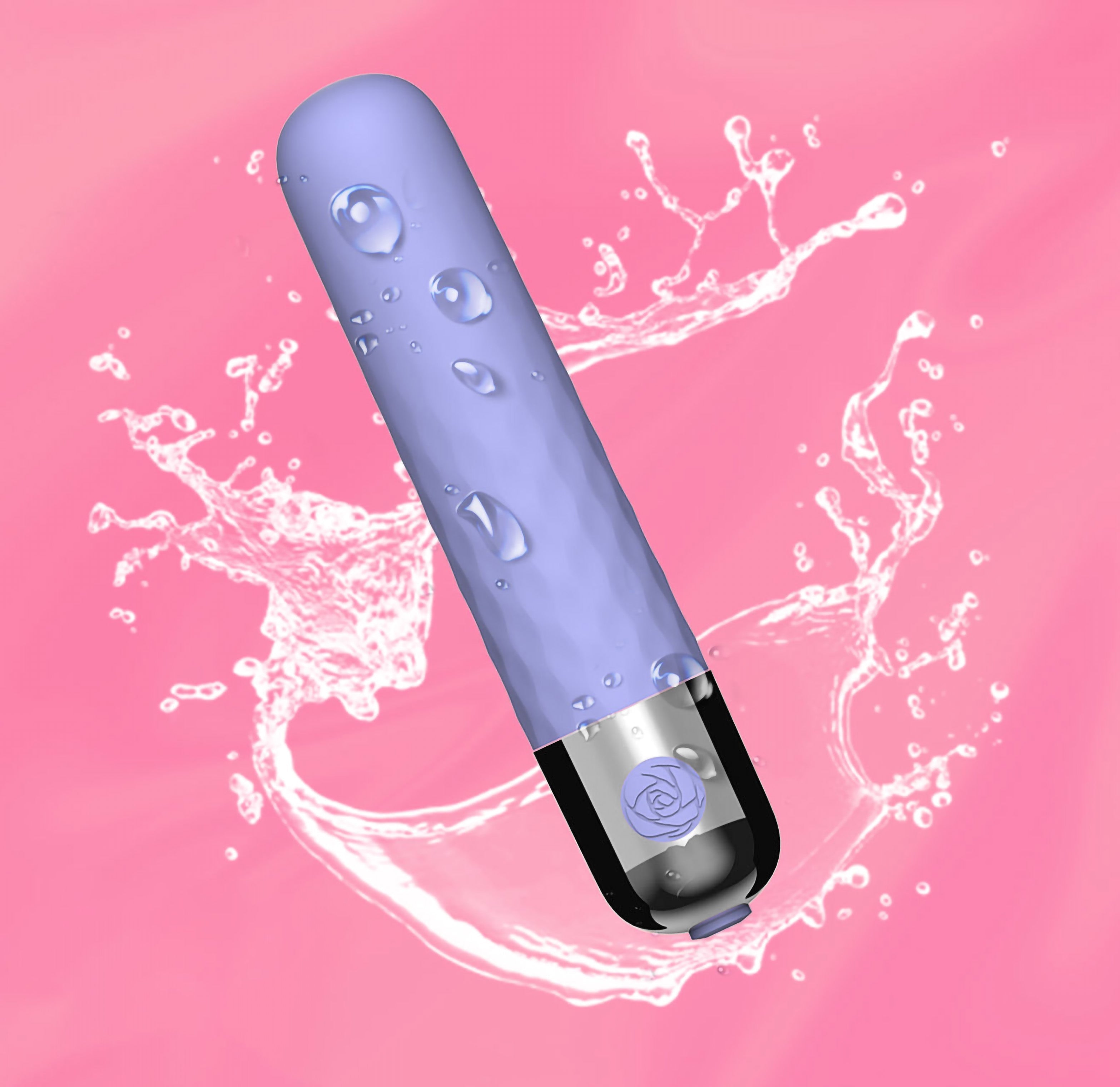 Purple Rechargeable Vibrating Bullet Vibrator Beginner Sex Toys for Women