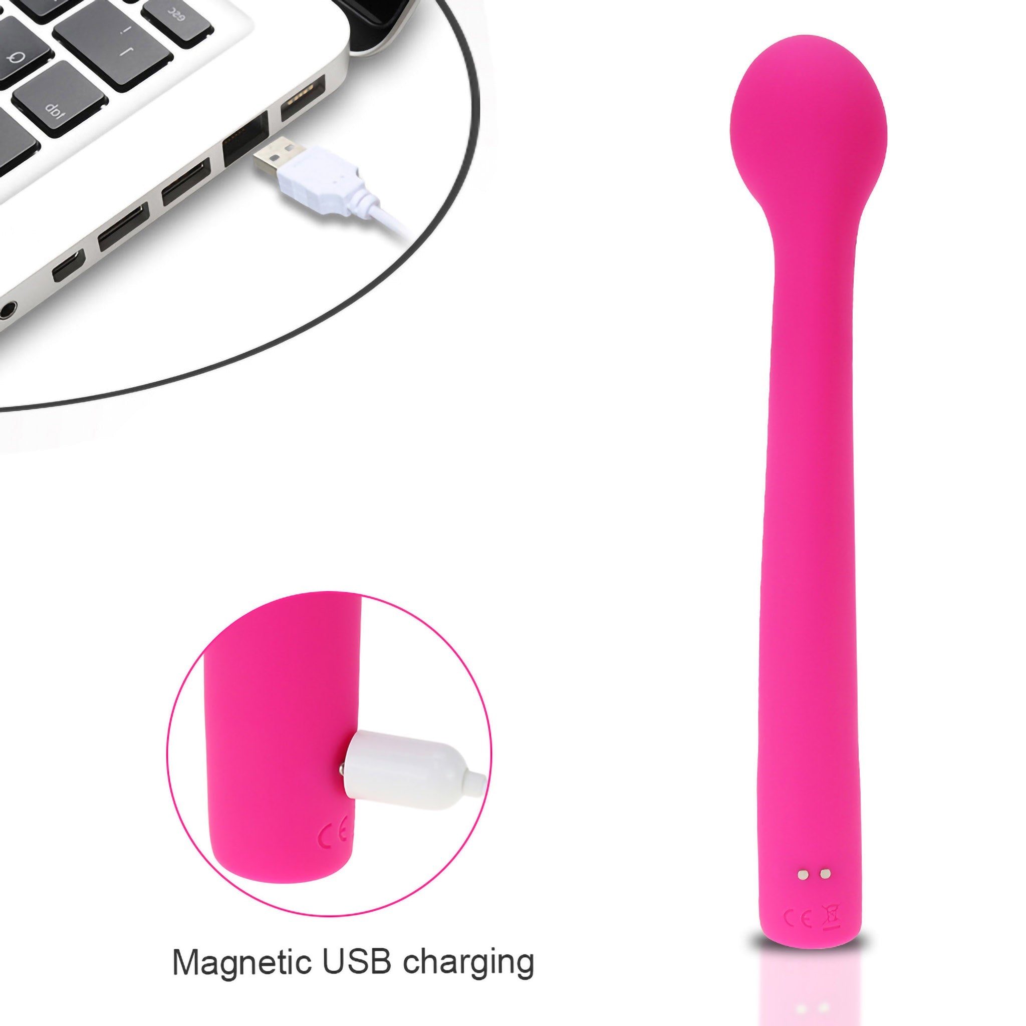 Soft Silicone Bendable G-spot Vibrator Massager Stimulator Sex Toys for Women