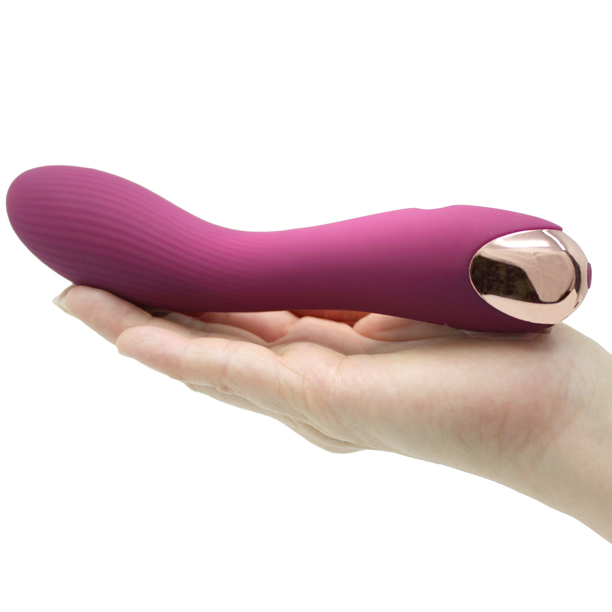 Smooth Silicone Curved G-spot Massager Vibrator Beginner Sex Toys