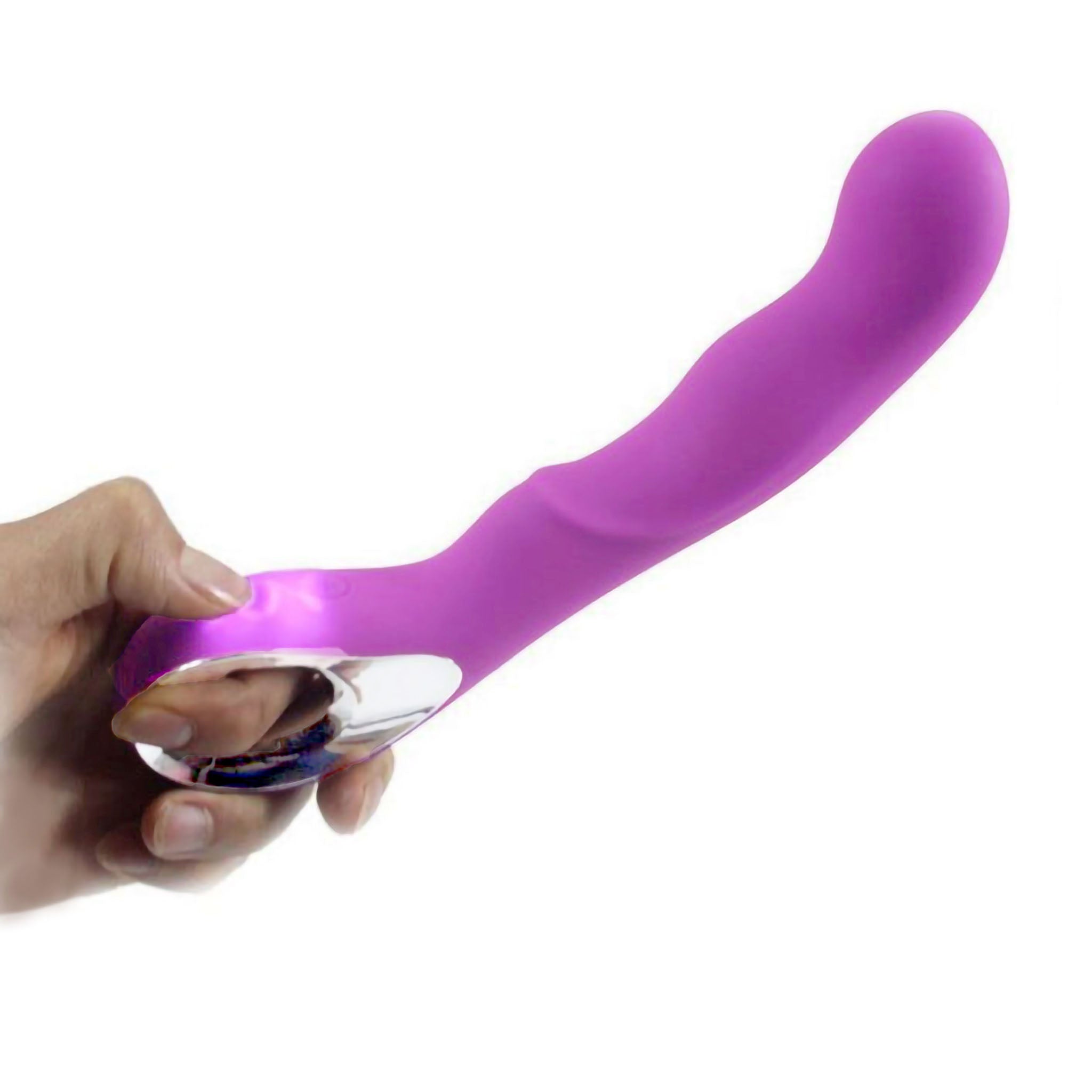 Smooth Silicone Curved G-spot Massager Vibrator Beginner Sex Toys for Women