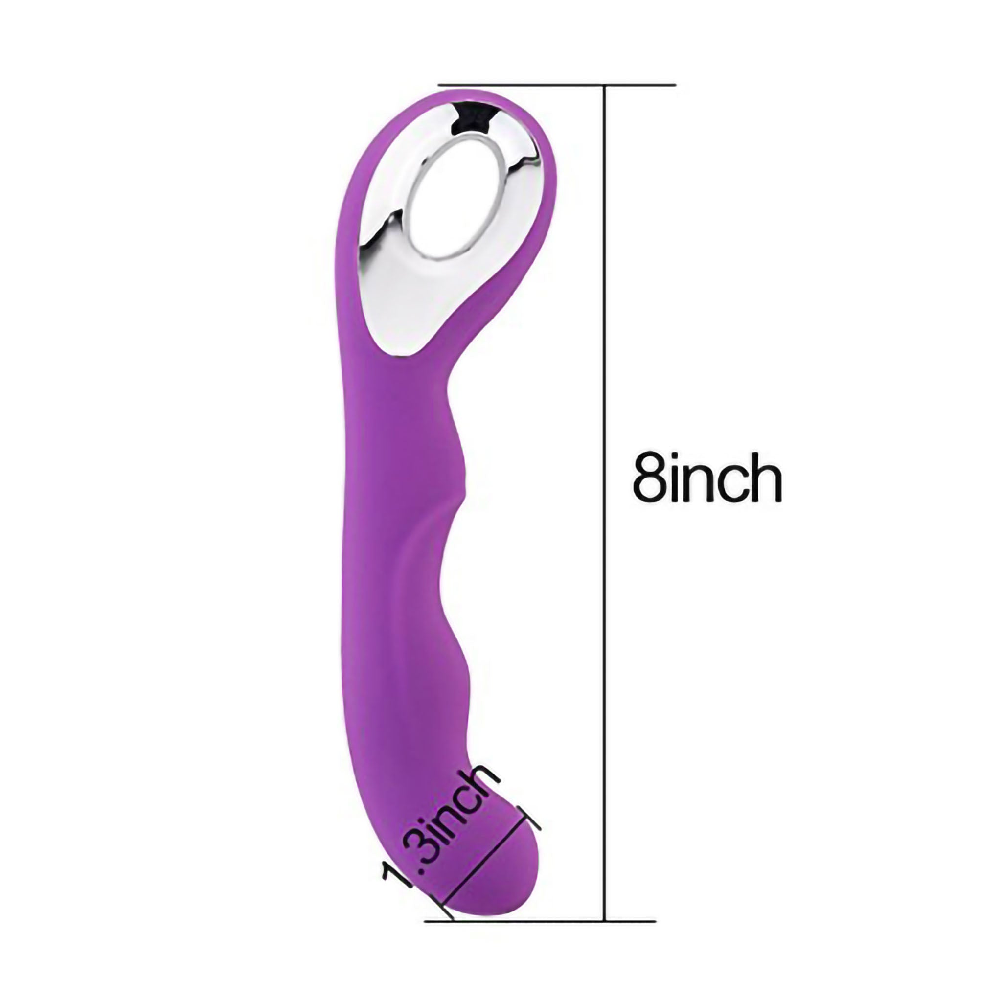 Smooth Silicone Curved G-spot Massager Vibrator Beginner Sex Toys for Women