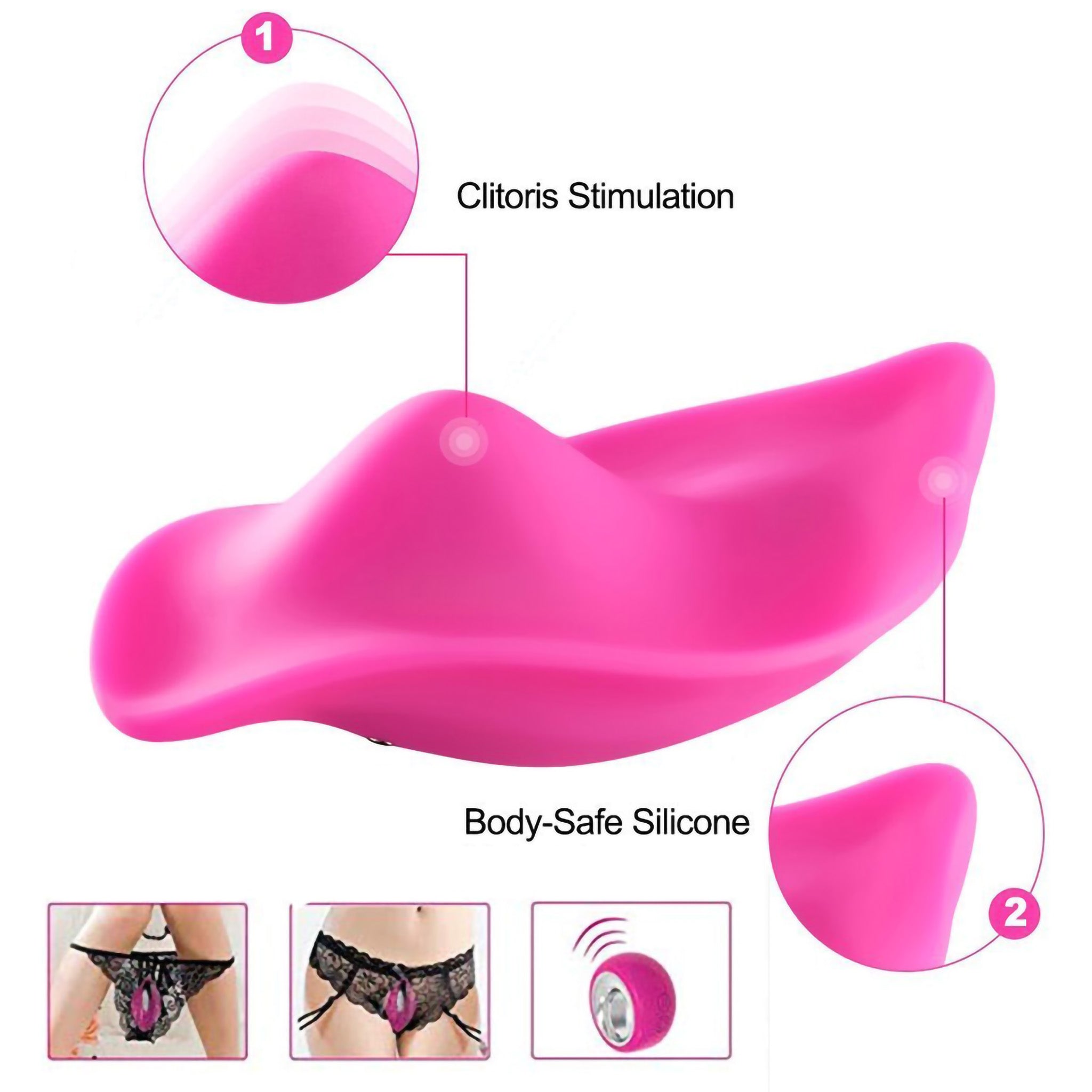 Wireless Remote Control Vibrating Panty Teaser Clit Vibrator Sex Toys for Couple