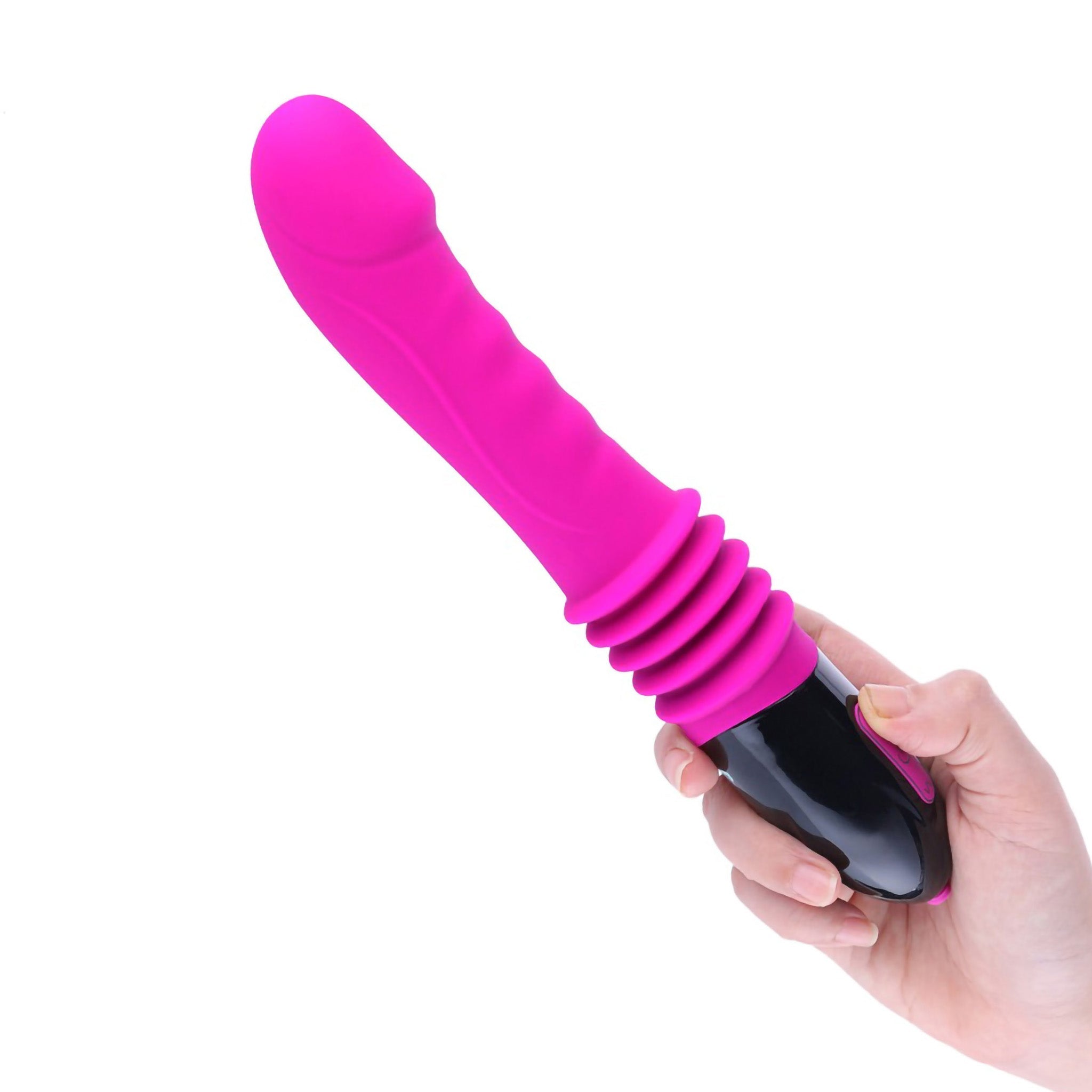 Streching Thrusting G-spot Massager Dildo Vibrator Thruster Sex Machine