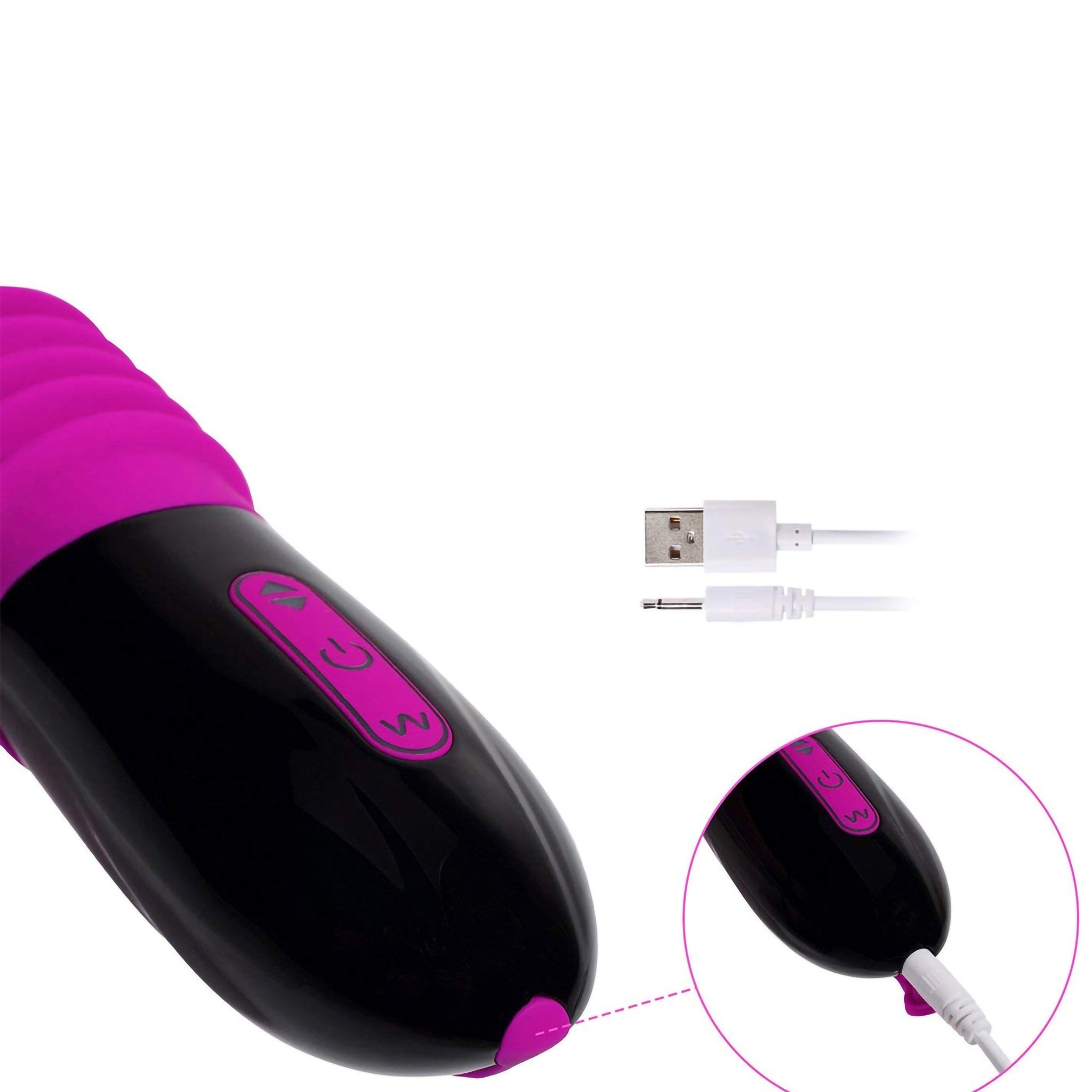 Streching Thrusting G-spot Massager Dildo Vibrator Thruster Sex Machine