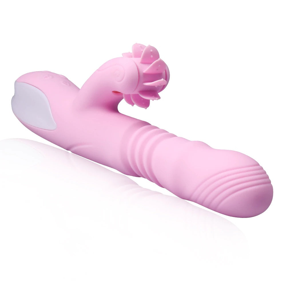 Clitoral Licking Thrusting Stroking Rabbit Vibrator Sex-toys for Women Couples