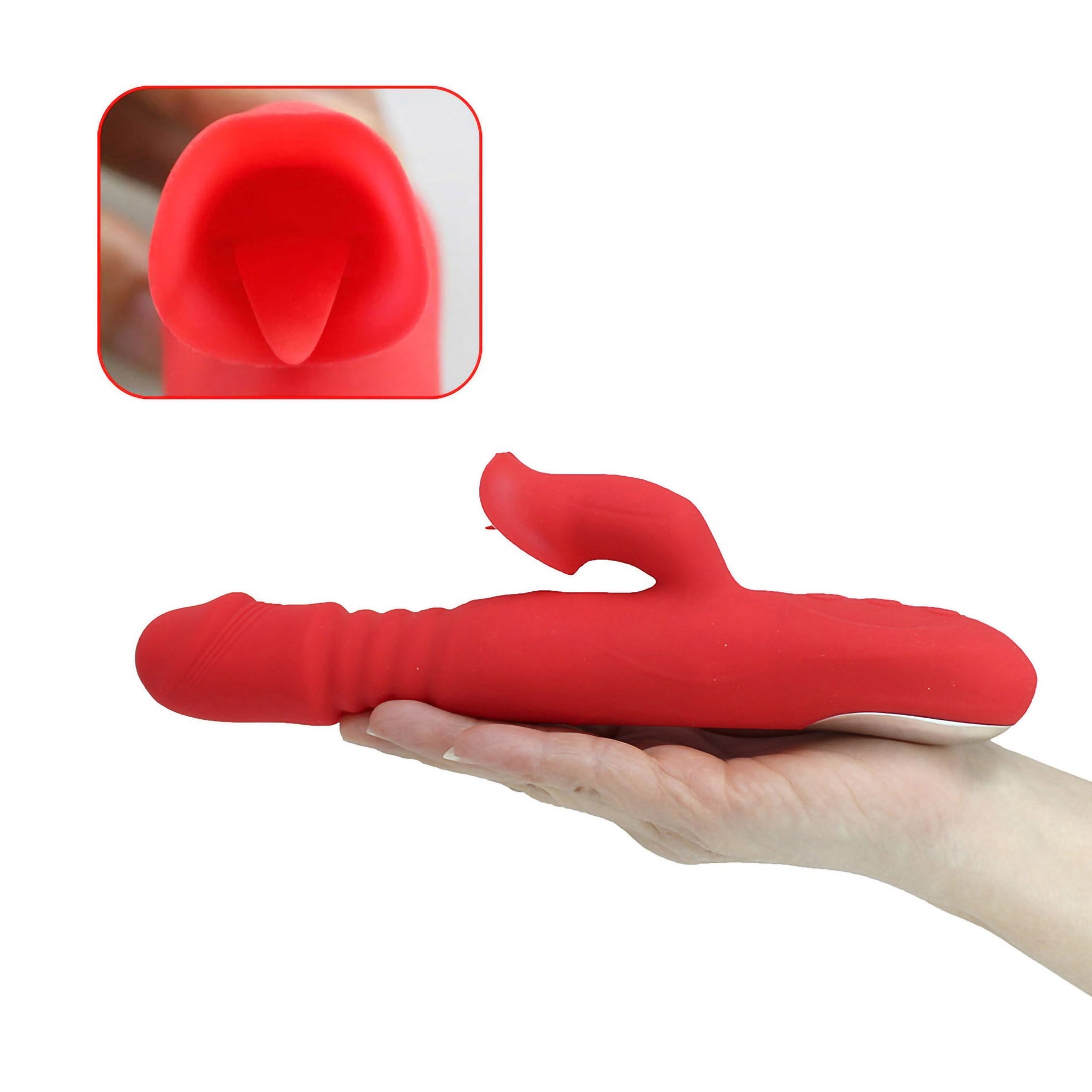 Clitoral Licking Thrusting Stroking Rabbit Vibrator Sex-toys for Women Couples