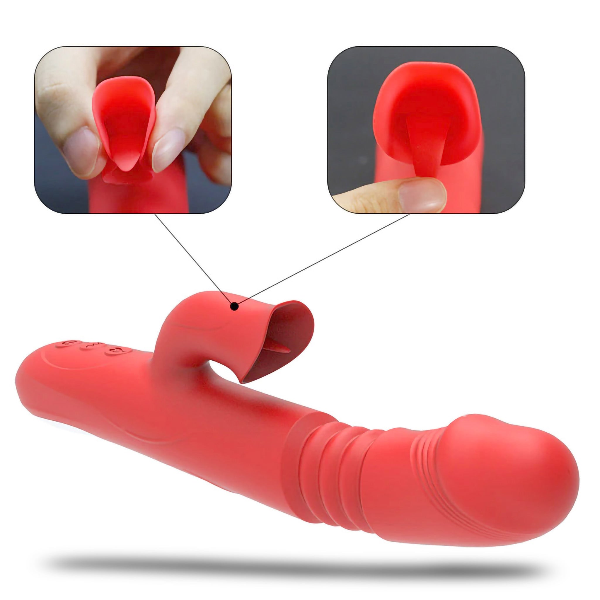 Clitoral Licking Thrusting Stroking Rabbit Vibrator Sex-toys for Women Couples