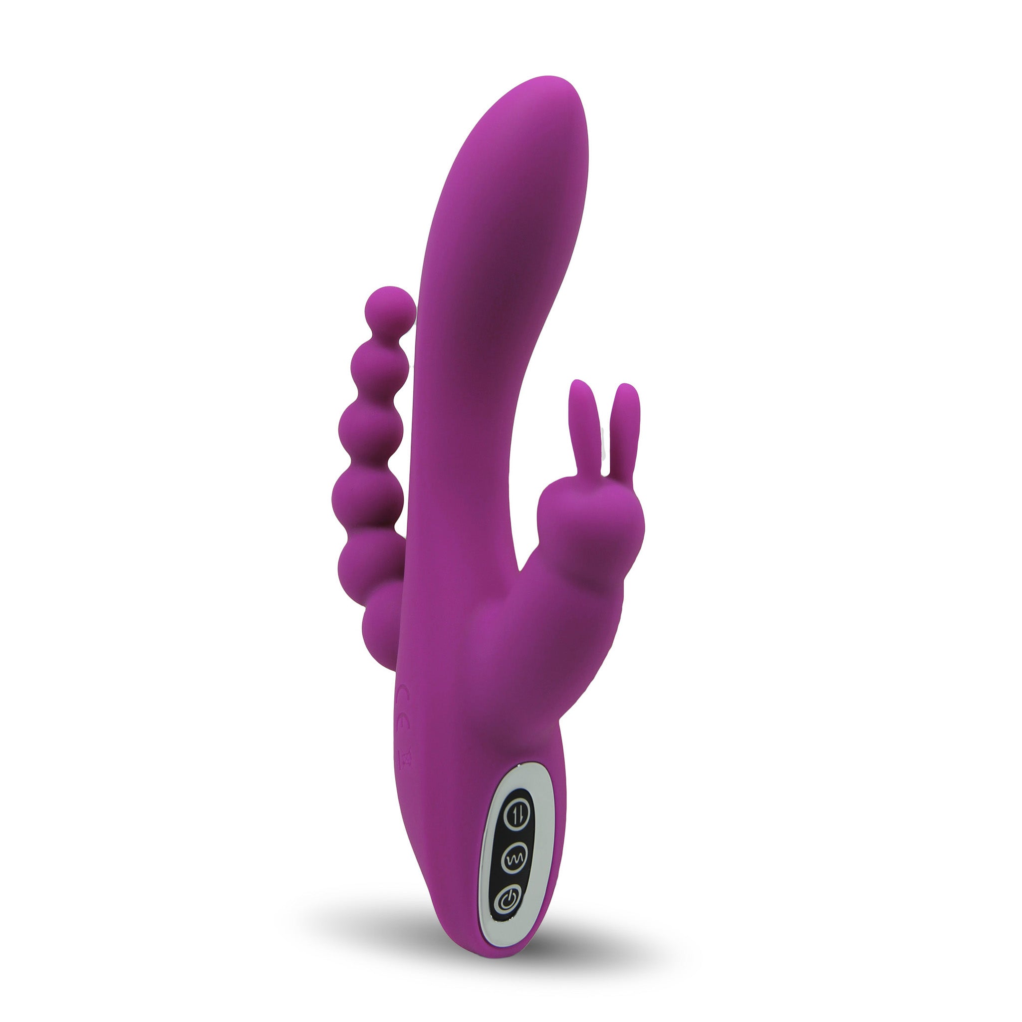 Silicone Clit Anal G-spot Triple Rabbit Vibrator Dildo Sex-toys for Women Couple