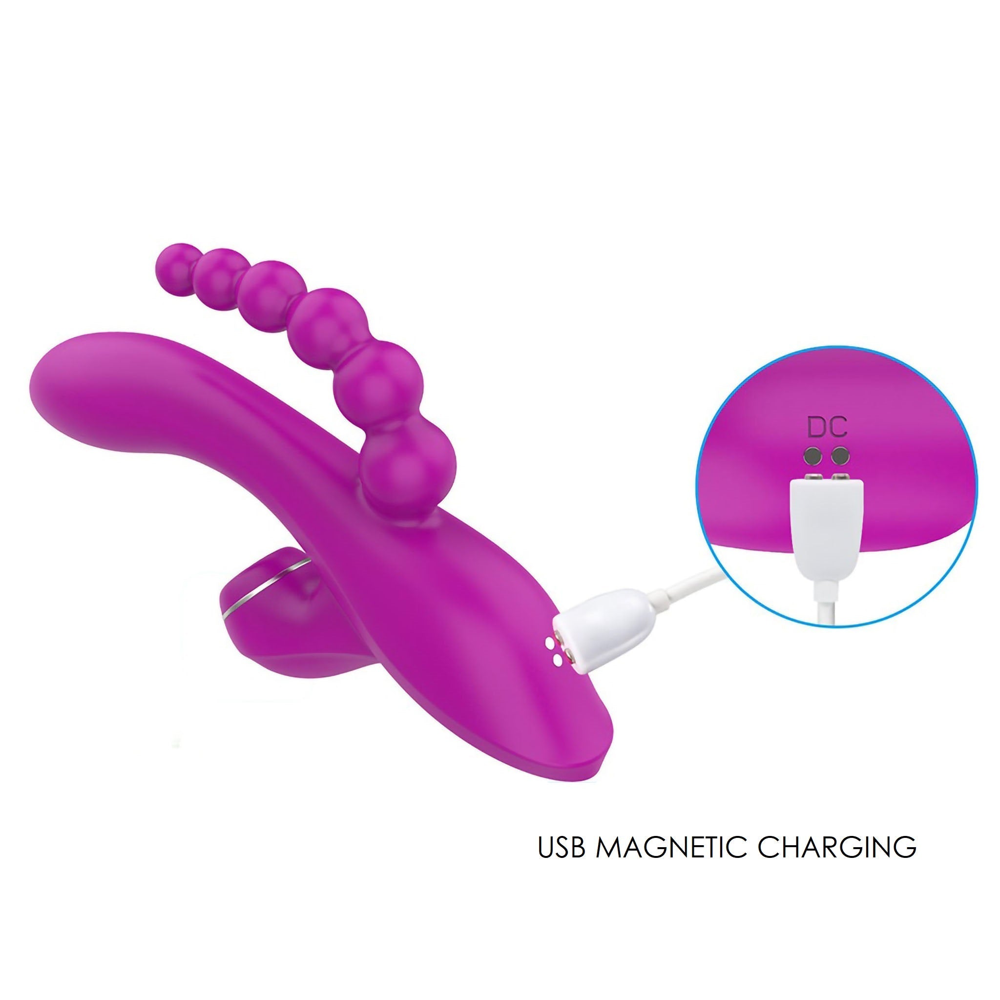 Clit Sucking G-spot Anal Triple Stimulator Vibrator Massager Sex Toys for Women