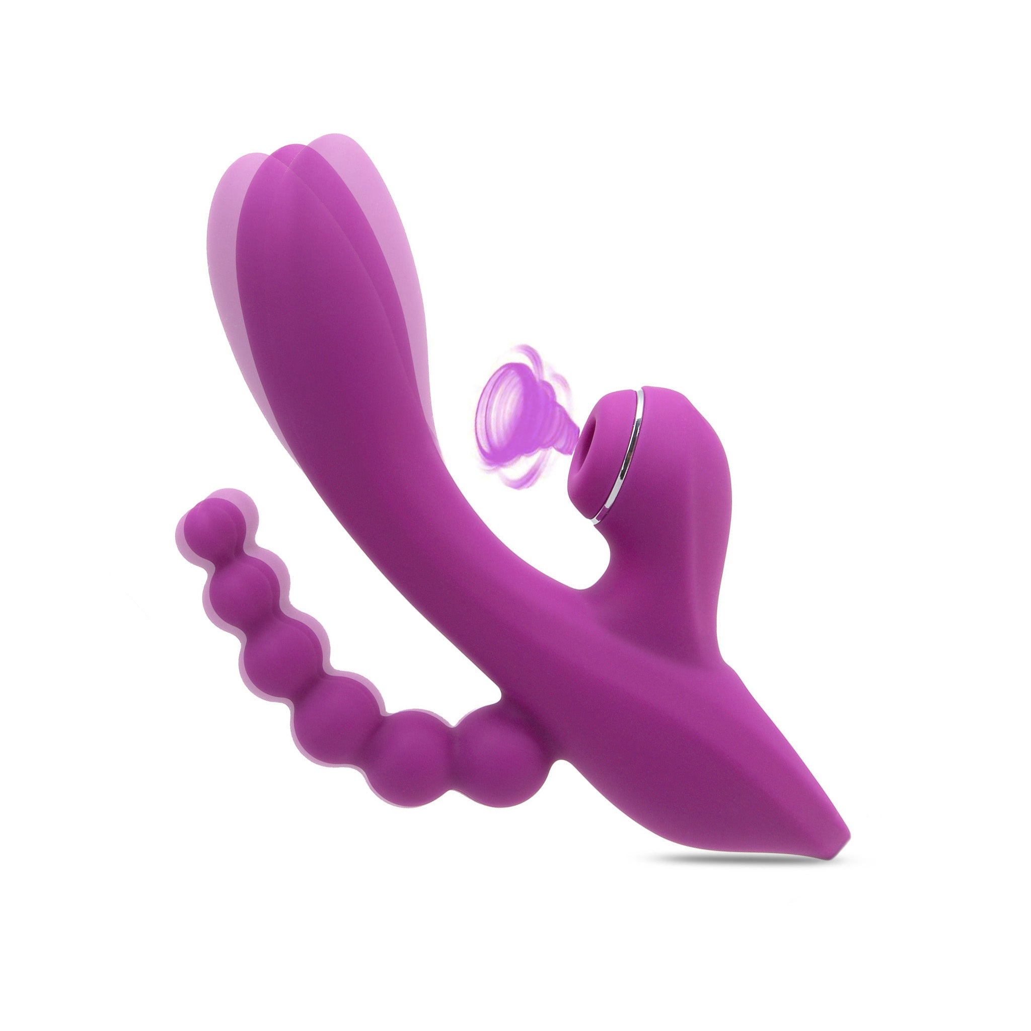 Clit Sucking G-spot Anal Triple Stimulator Vibrator Massager Sex Toys for Women