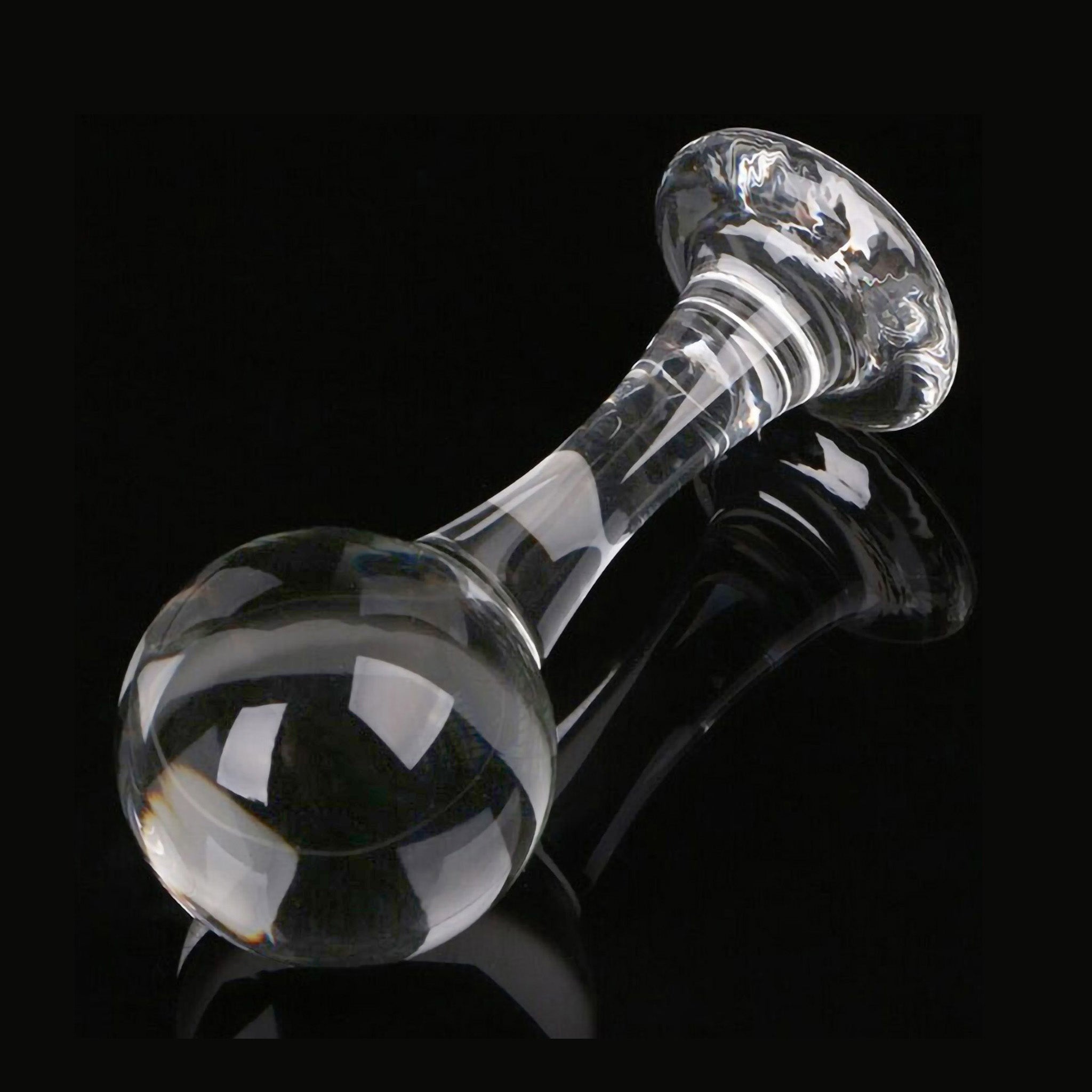 Glass Orb Big Ball Shaped Anal Butt Plug Anal Stretcher Stretching Sex Toys