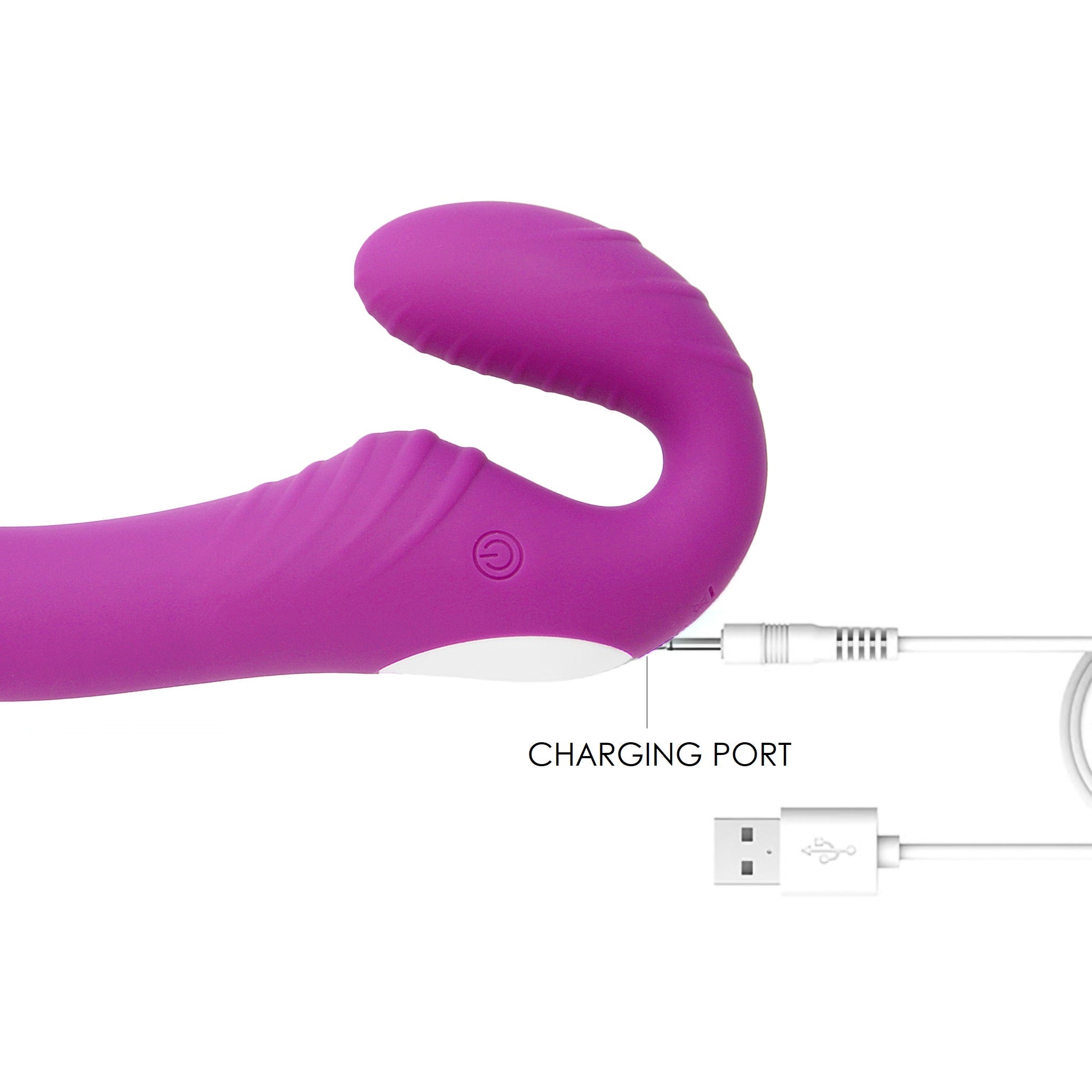 Wireless Remote Vibrating Strapless Strap-on Dildo Vibrator Lesbian Sex Toys