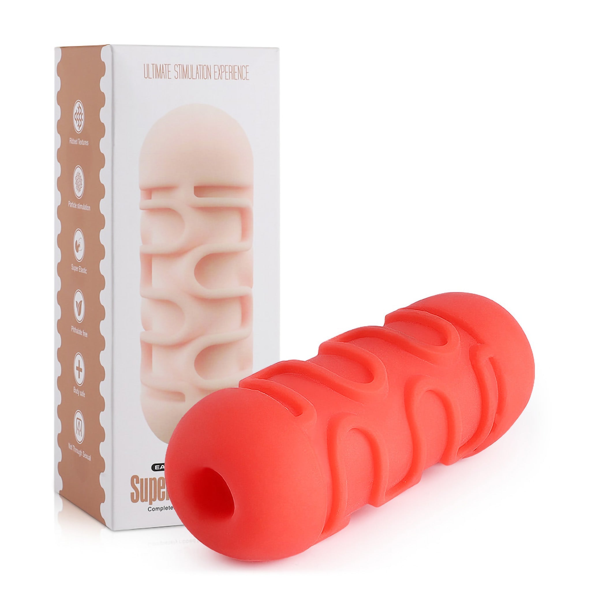 Red Male Masturbator Penis Cock Stroker Sleeve Pocket Pussy Sex Toys for Men