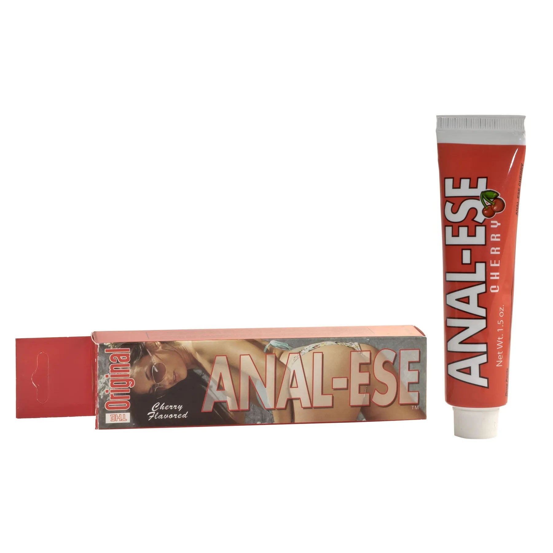 Nasstoys Anal-Ese Cherry Flavored Numbing Desensitizing Anal Lubricant Lube 1.5