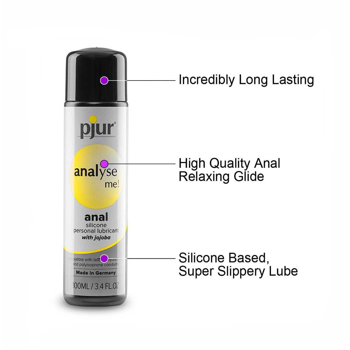 Pjur Analyse Me Relaxing Desensitizing Anal Glide Silicone Based Lube Lubricant