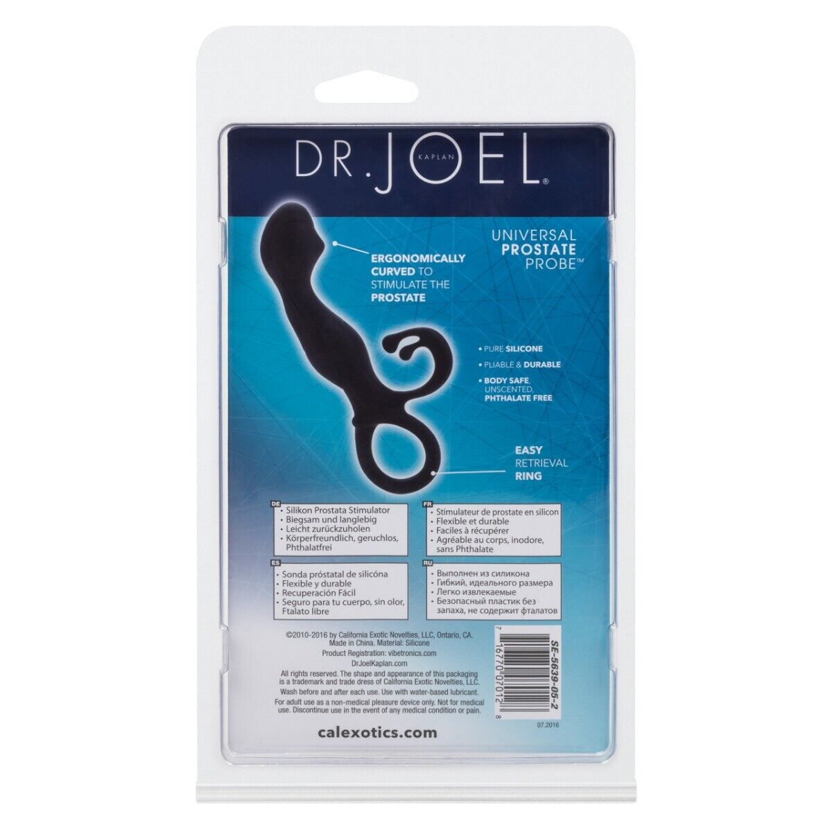 Dr. Joel Kaplan Silicone Universal Prostate Massager Anal P-spot Orgasm Probe