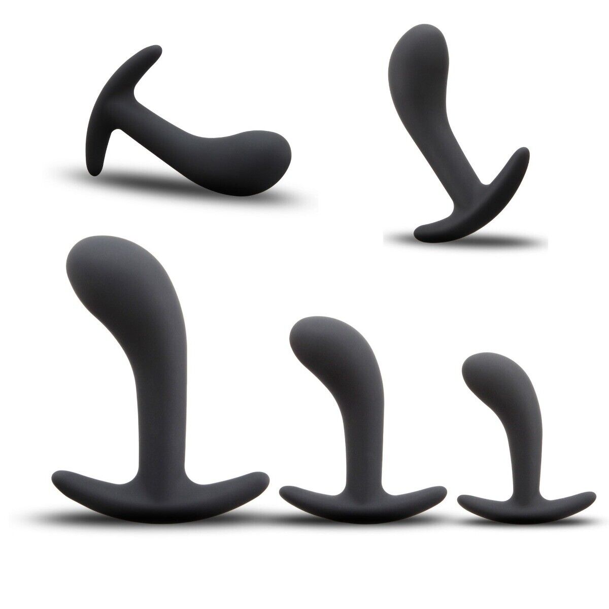 3 Piece Silicone Anal Trainer Training Set Anal Butt Plug Prostate Massager