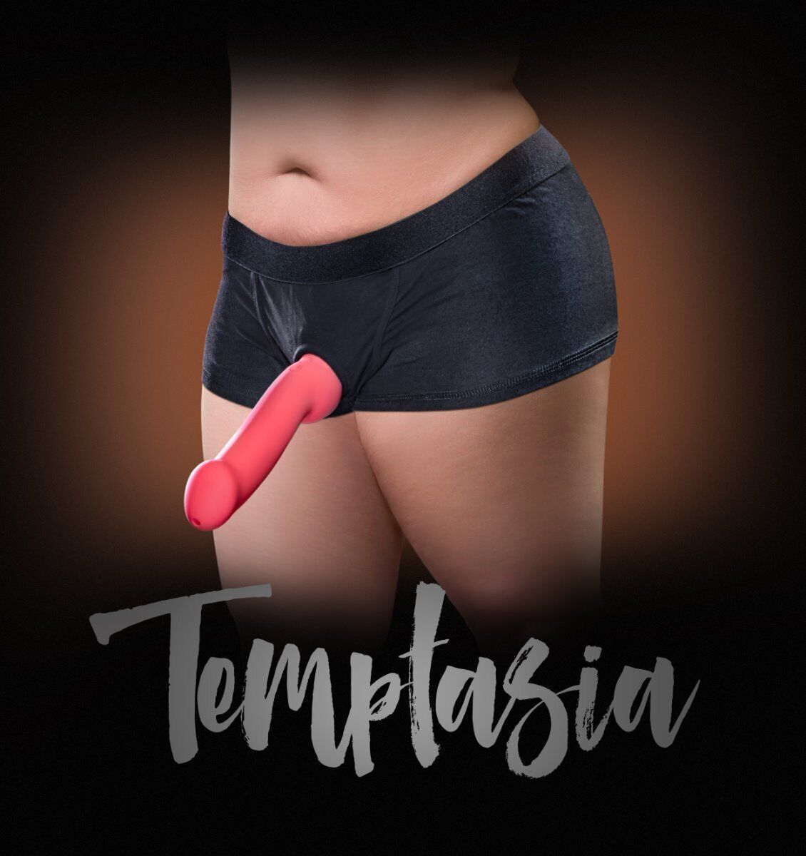 Black Temptasia Strap-on Harness Briefs 2XL Sex-toys for Women Lesbian