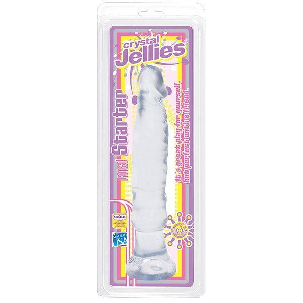 Jelly Anal Stater Bendable Flexible Slim Slender Realistic Anal Dildo Butt Plug