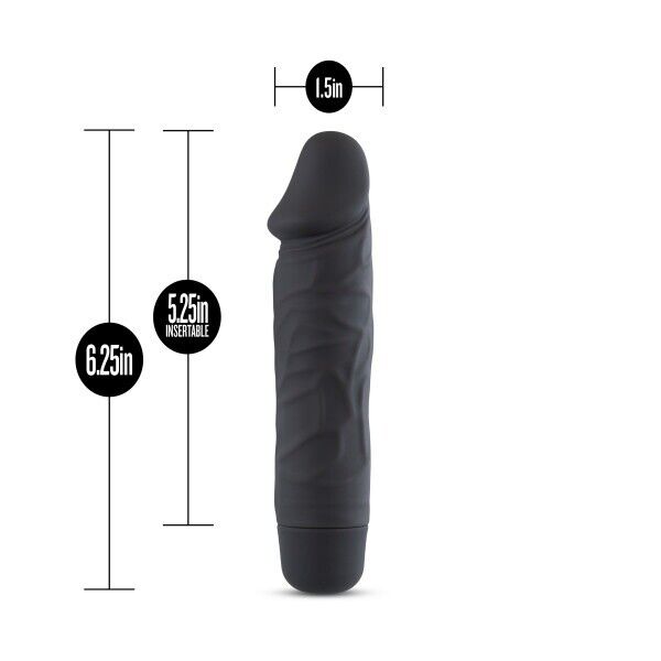 Silicone Willy 6.25" Vibrating Realistic Dildo Cock Vibrator Beginner Sex Toys