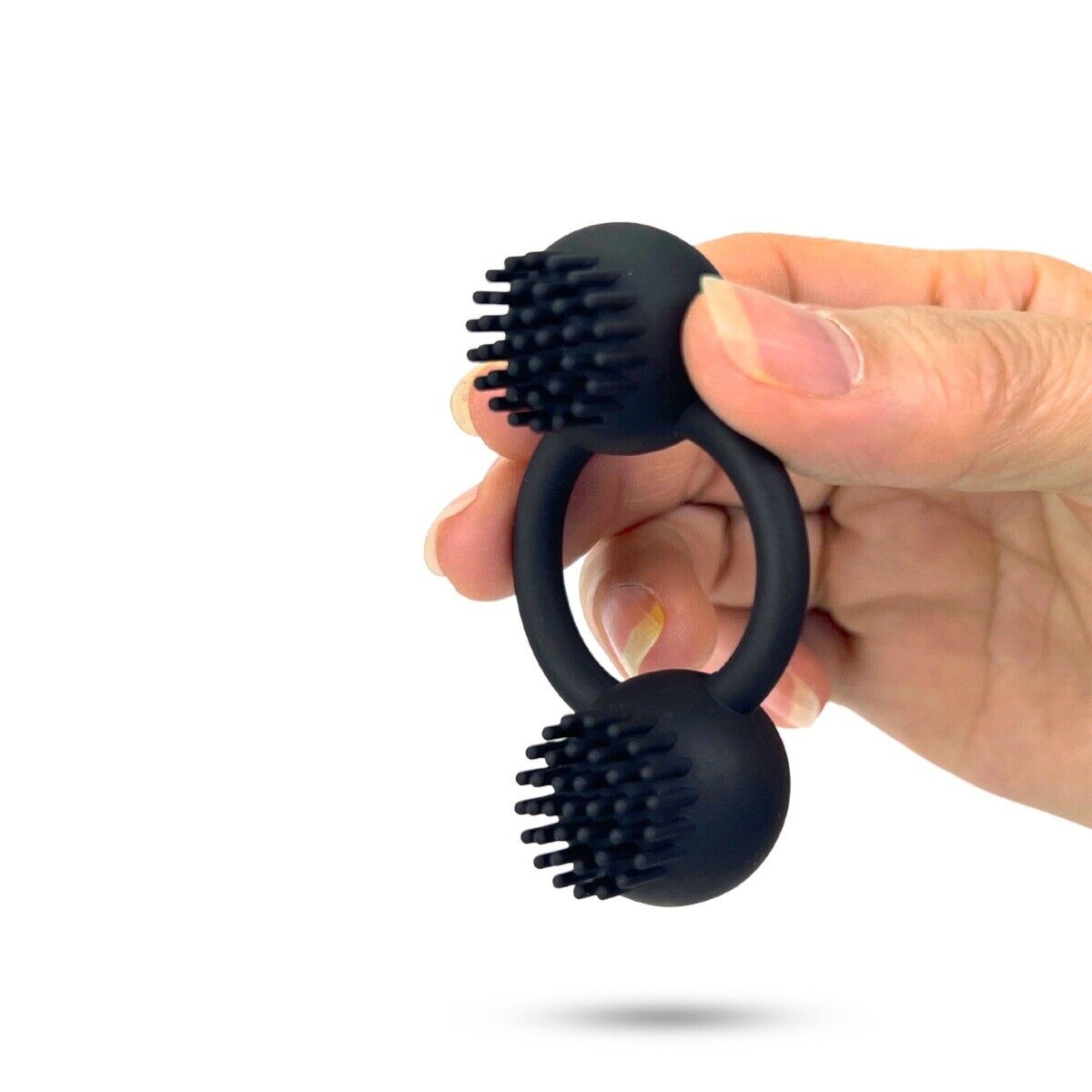 Rechargeable Wireless Remote Dual Bullet Vibrator Vibrating Penis Cock Ring