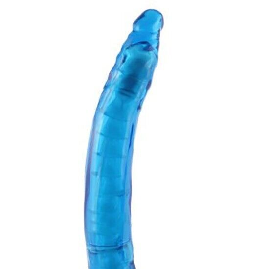 Flexible Bendable Vibrating Double Ended Dildo Vibrator Vaginal Anal DP Sex Dong