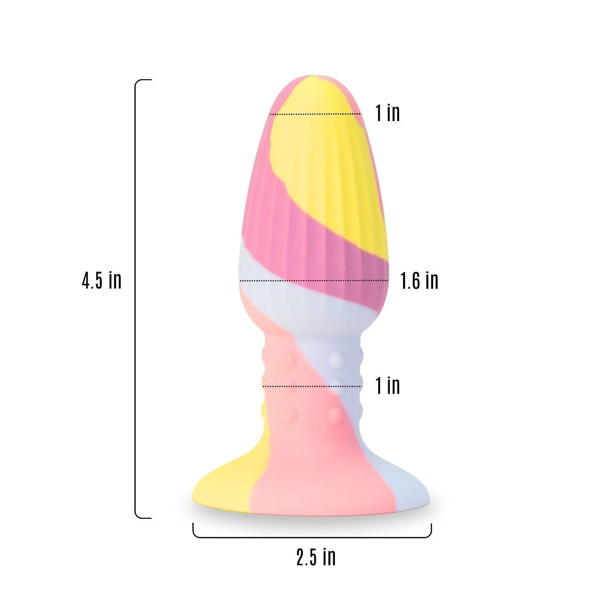 Colorful Silicone Anal Butt Plug Beginner Anal Training Sex Toys for Men Women