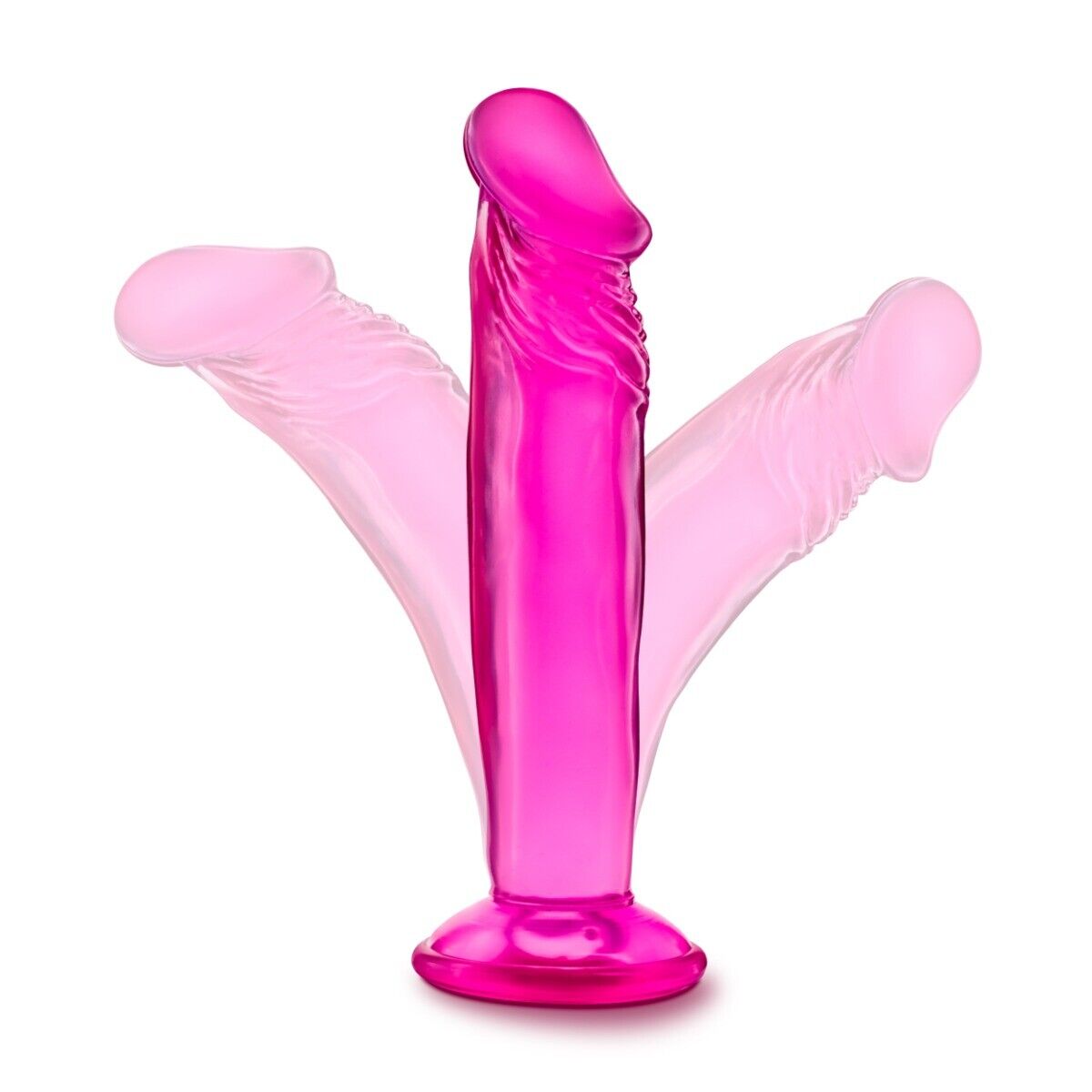 Jelly Small 6" Realistic Bendable Flexible G-spot Anal Dildo Dong Suction Cup