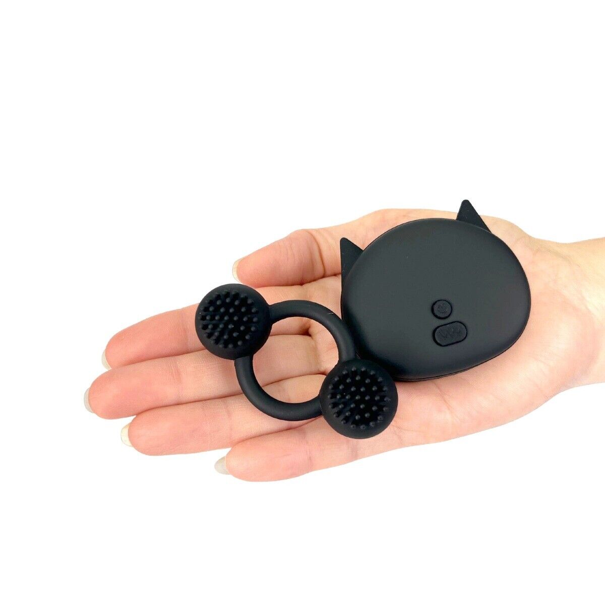 Rechargeable Wireless Remote Dual Bullet Vibrator Vibrating Penis Cock Ring