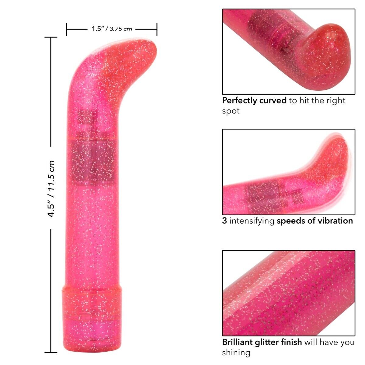 Pink Sparkle Mini Clit G-spot Vibrator Female Massager Stimulator Sex Toys