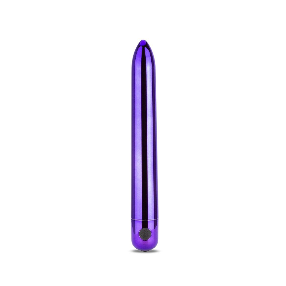 Rechargeable Purple Metallic 6" Clit G-spot Vibrator Dildo Sex Toy for Women