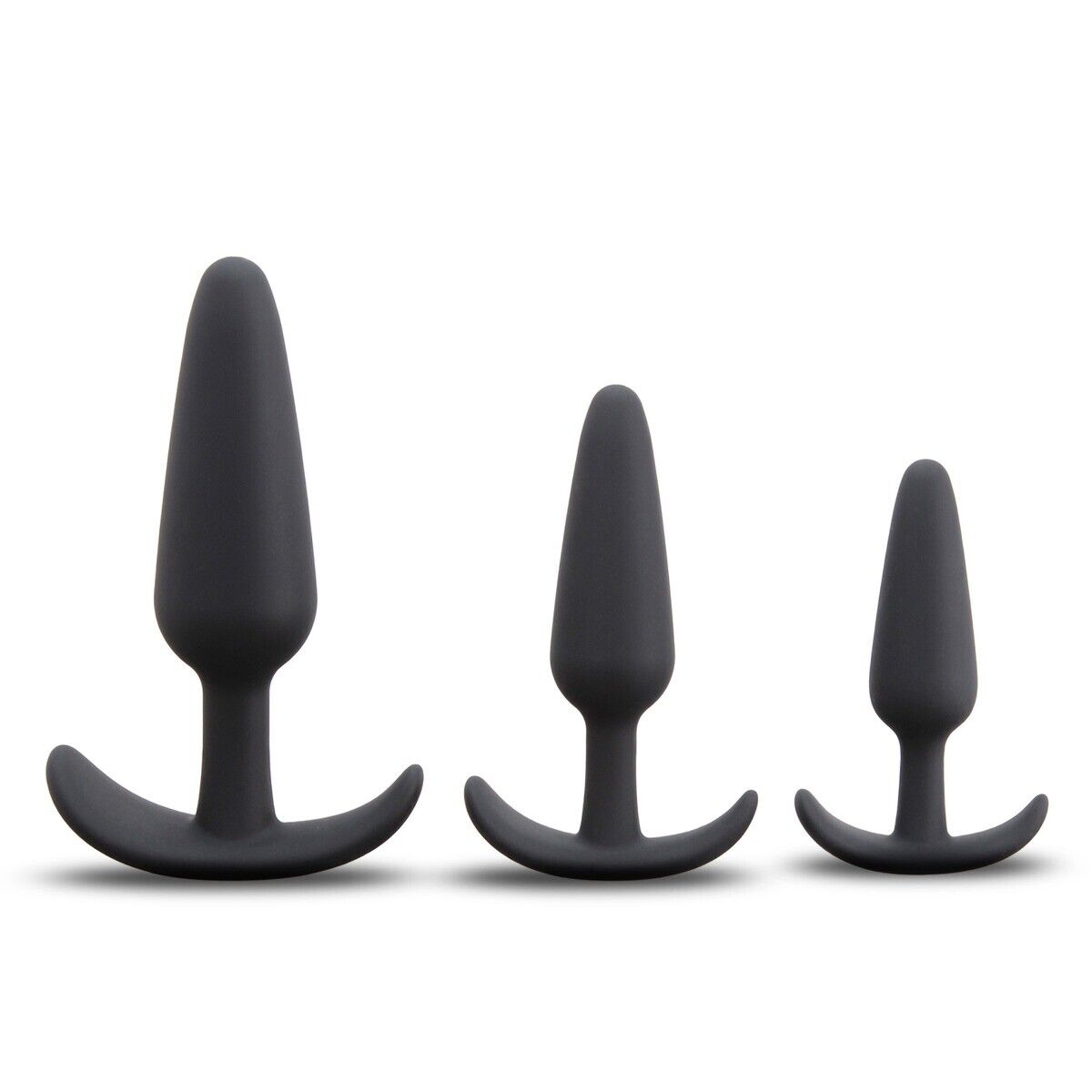 3 Piece Silicone Anal Training Starter Kits Beginner Anal Trainer Butt Plug Set